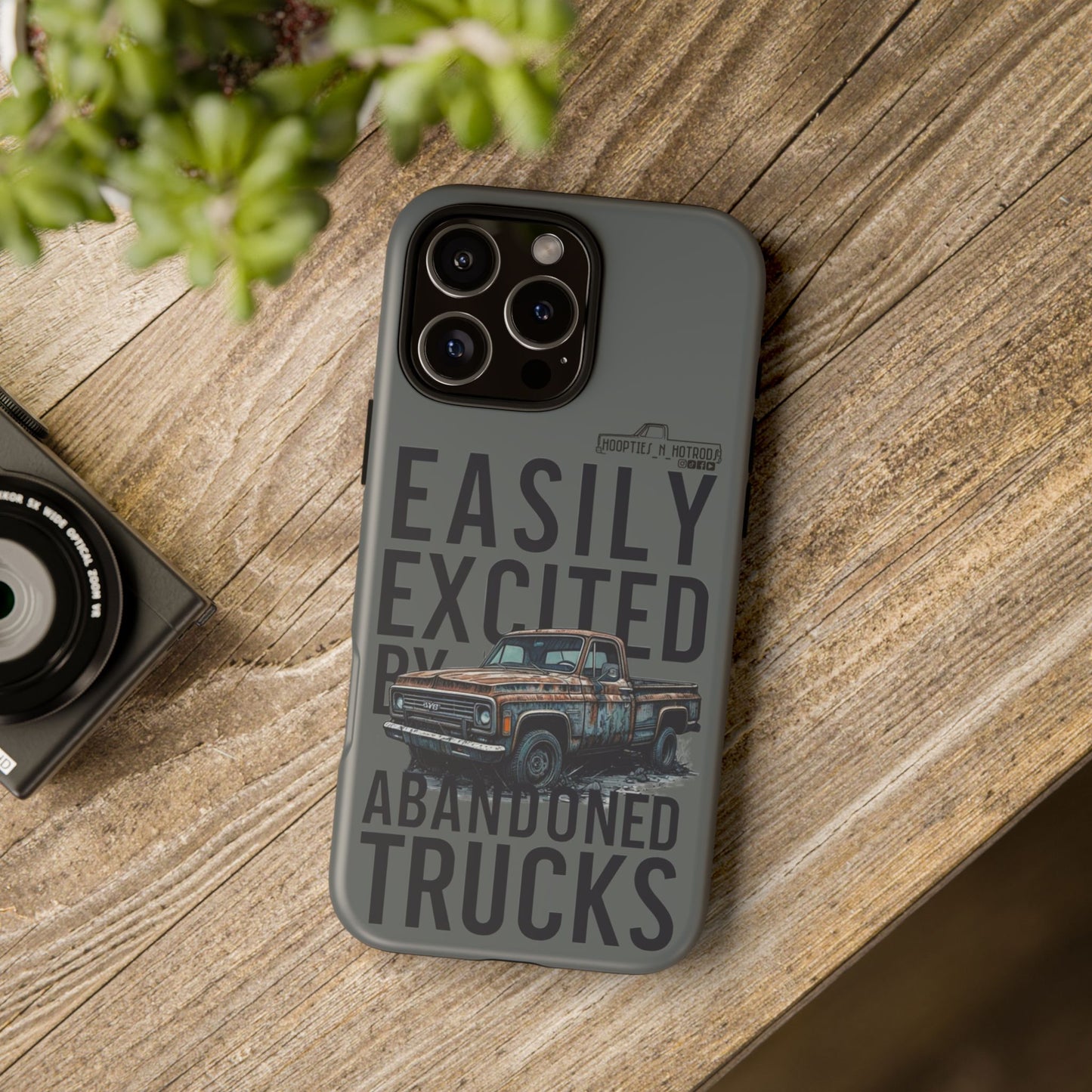 Easily Excited By Abandoned Trucks Phone Case - Easily Excited by Abandoned Trucks, Gifts for Car Lovers, Stylish Accessory, Cool Durable Covers, Unique Present