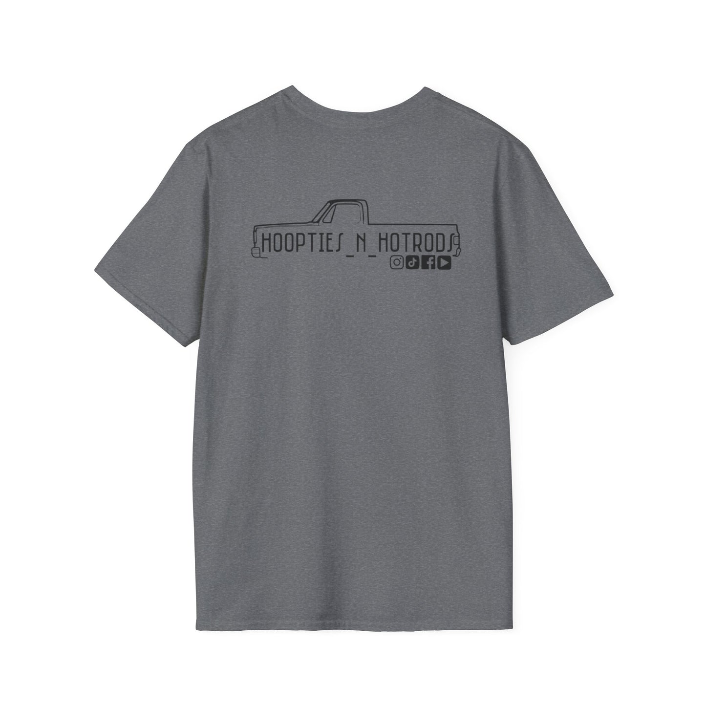 hoopties_n_hotrods Logo T-Shirt, Vintage Apparel, Classic Vehicle Shirt, Auto Lover Gift, Summer Style Tee