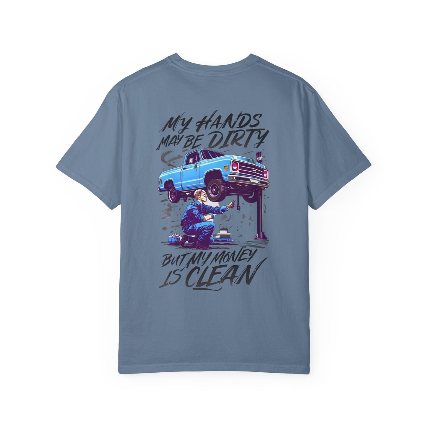 Vintage Style Mechanic T-Shirt - Unisex Garment-Dyed Tee, Automotive Gift, Fathers Day Present, DIY Enthusiast, Cool Graphic Top