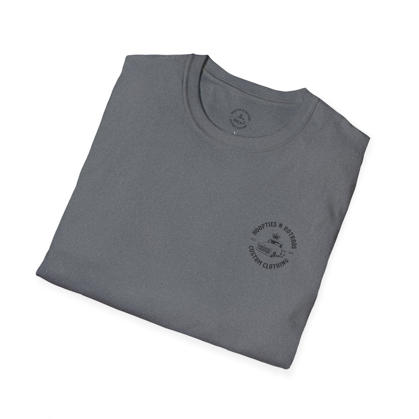 hoopties_n_hotrods Logo T-Shirt, Vintage Apparel, Classic Vehicle Shirt, Auto Lover Gift, Summer Style Tee