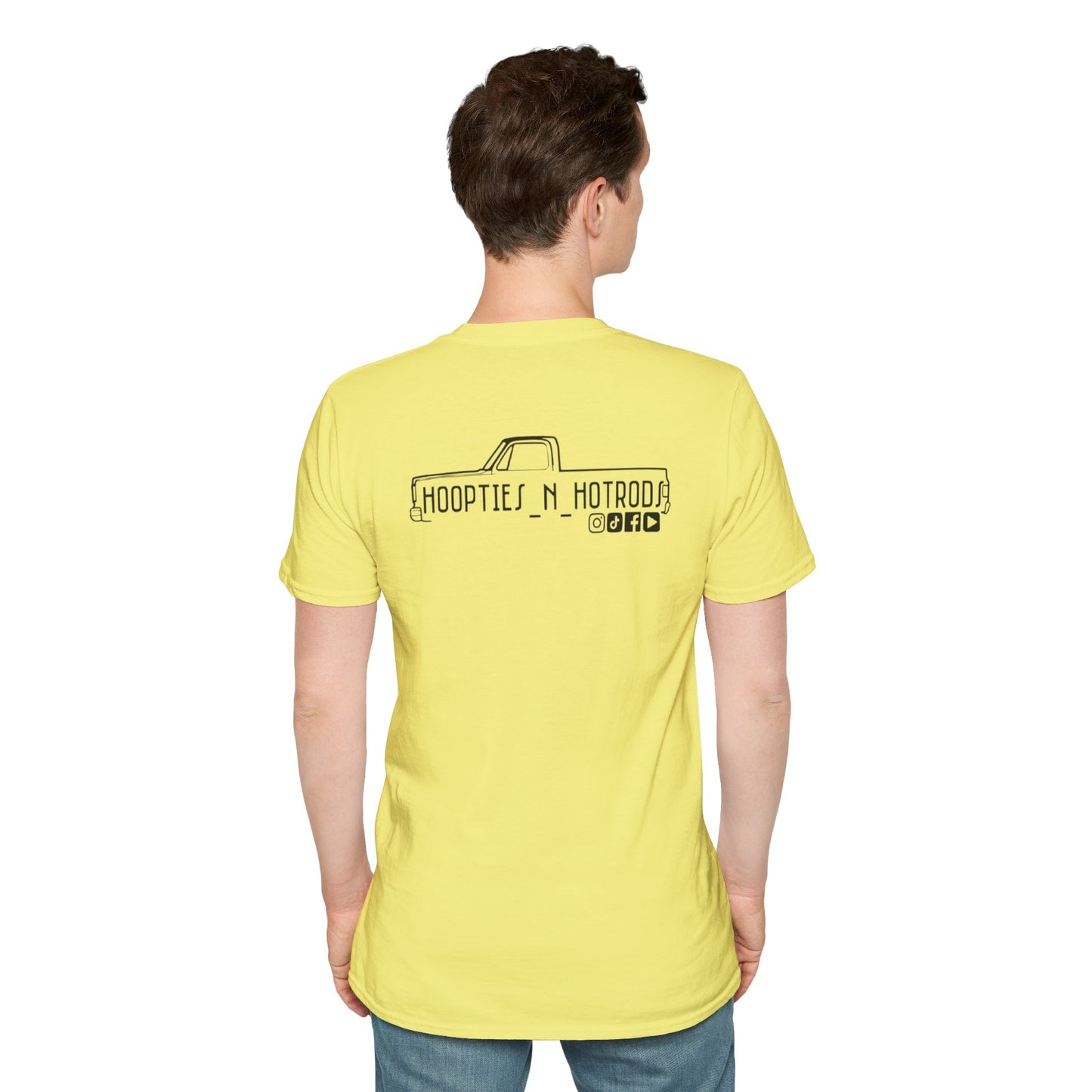 hoopties_n_hotrods Logo T-Shirt, Vintage Apparel, Classic Vehicle Shirt, Auto Lover Gift, Summer Style Tee