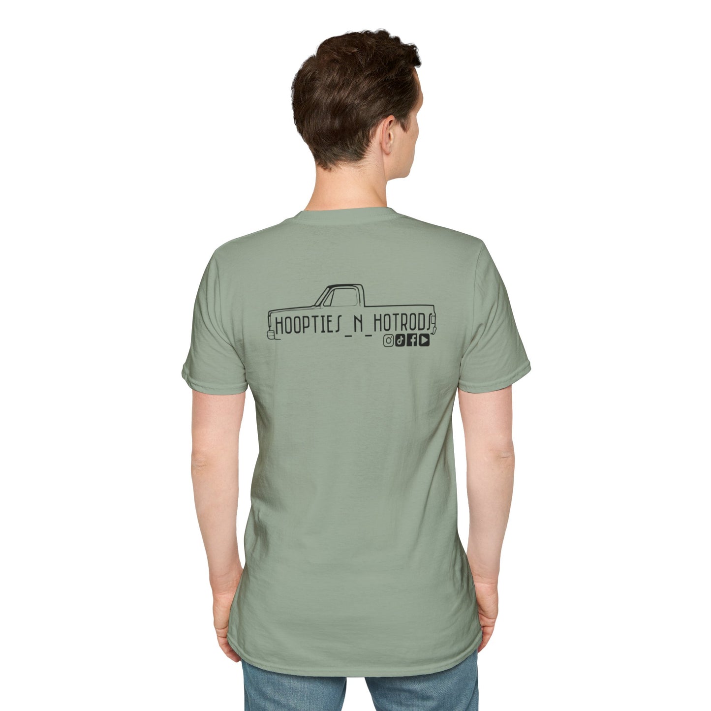 hoopties_n_hotrods Logo T-Shirt, Vintage Apparel, Classic Vehicle Shirt, Auto Lover Gift, Summer Style Tee