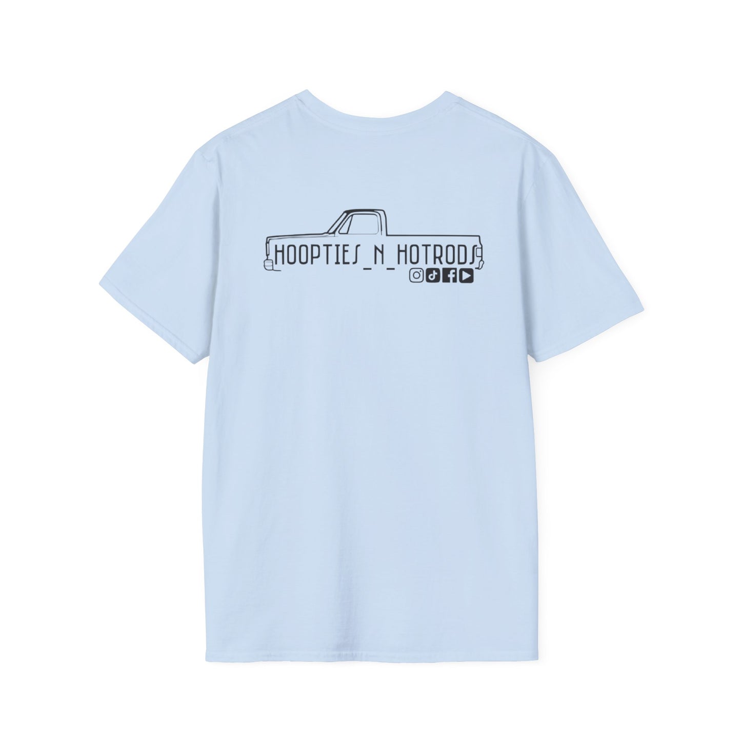 hoopties_n_hotrods Logo T-Shirt, Vintage Apparel, Classic Vehicle Shirt, Auto Lover Gift, Summer Style Tee