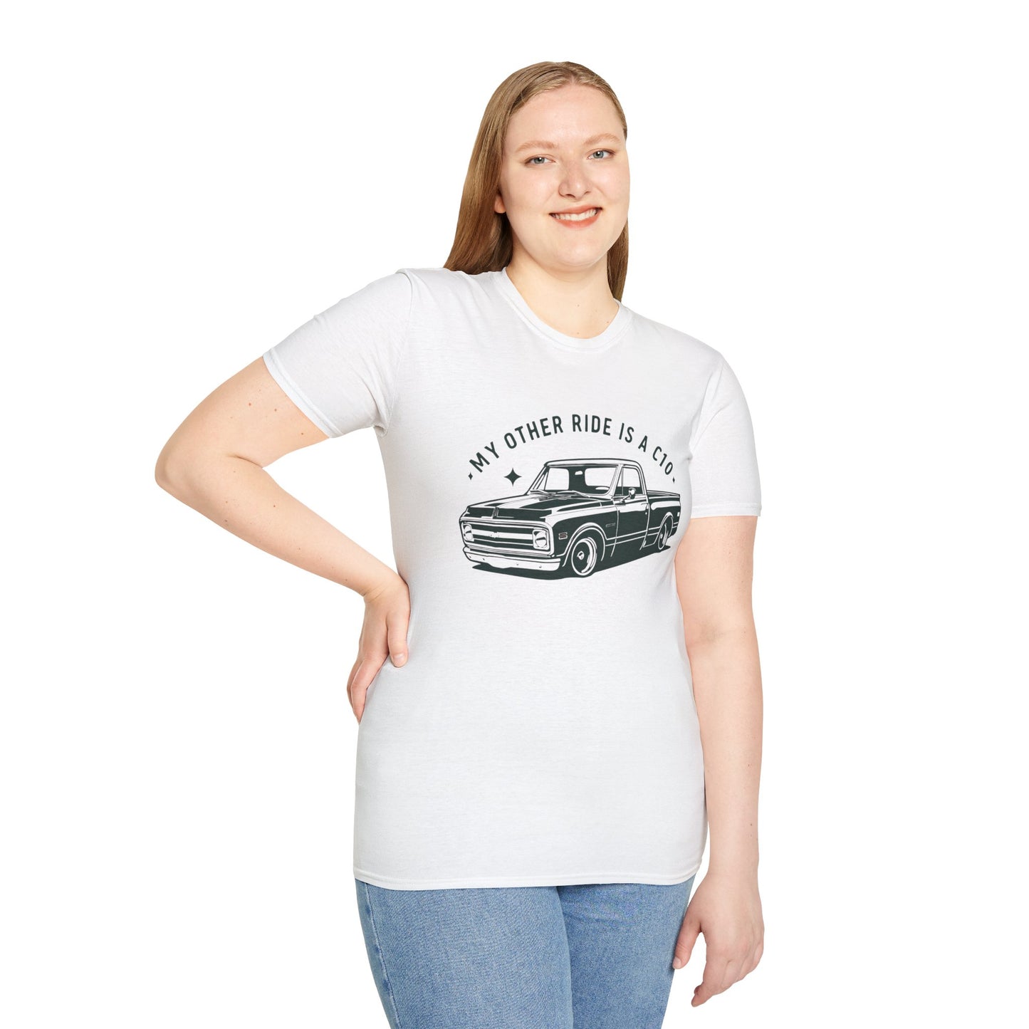 My Other Ride Is A C10, Vintage Truck Graphic T-Shirt, My Other Ride is a Classic, Gift for Car Lovers, Unisex Tee, Automotive Humor Shirt, Casual Fashion