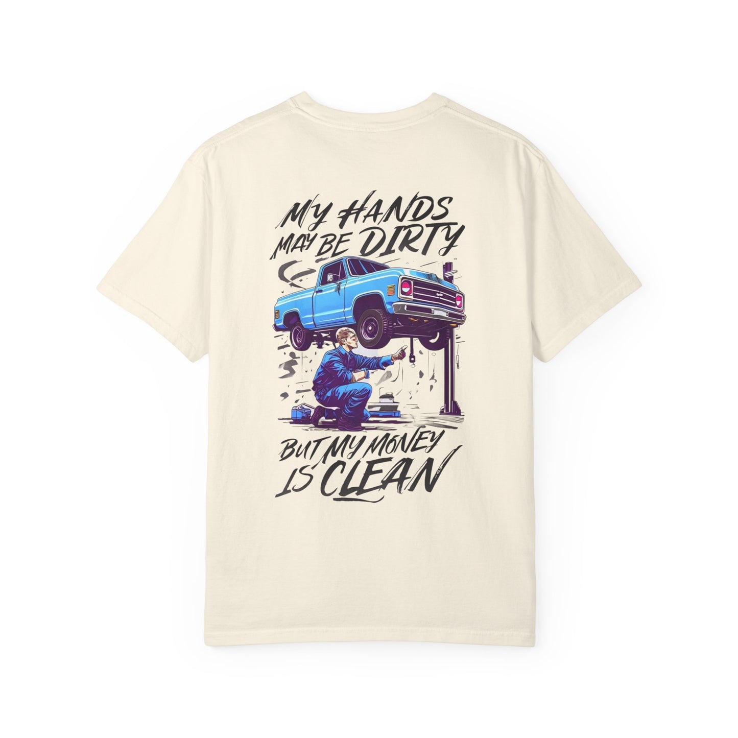 Vintage Style Mechanic T-Shirt - Unisex Garment-Dyed Tee, Automotive Gift, Fathers Day Present, DIY Enthusiast, Cool Graphic Top