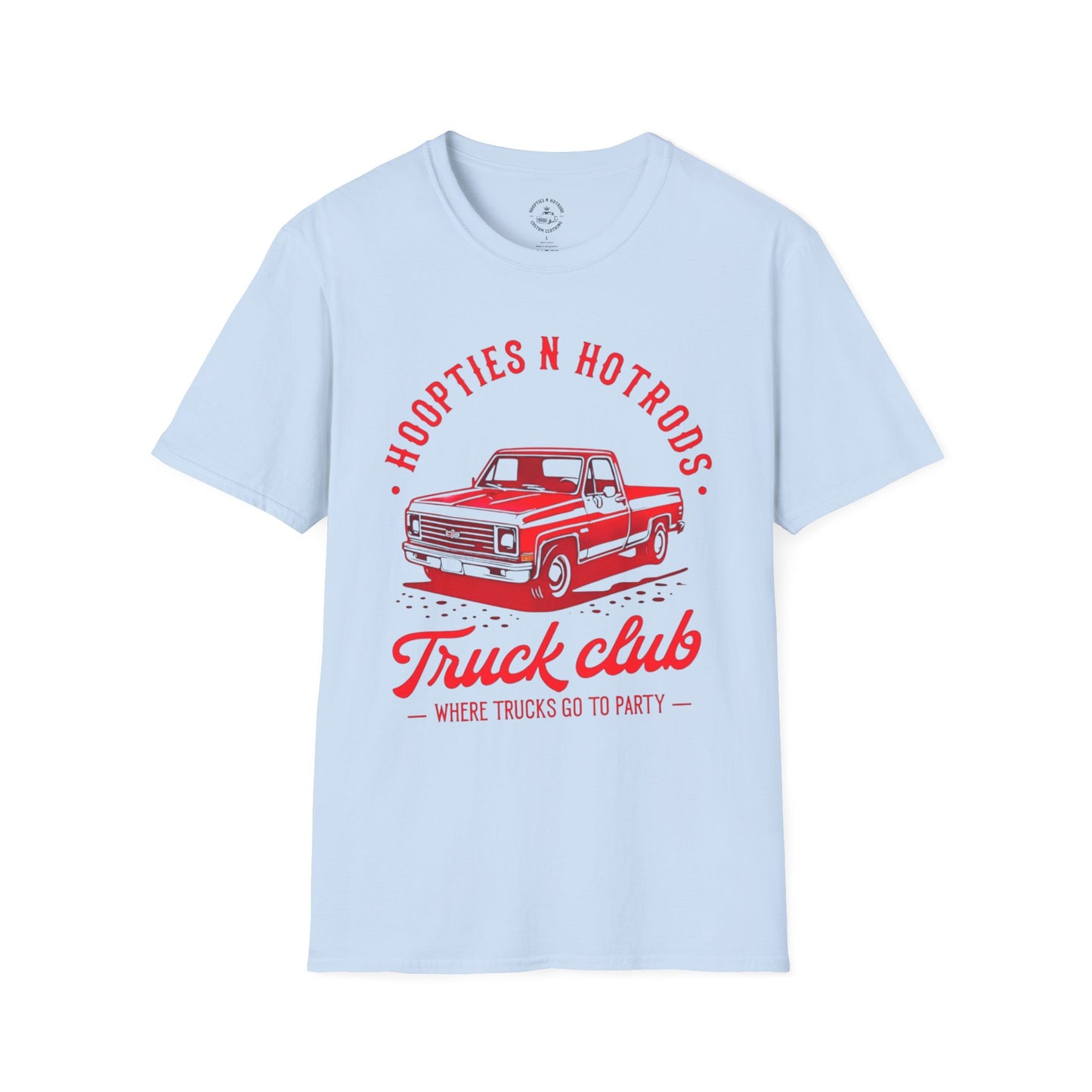 Where Trucks Go To Party Vintage Truck Club T-Shirt | Hoopties n Hotrods | Car Enthusiast Gift | Casual Wear | Truck Lover Shirt | Automotive Apparel