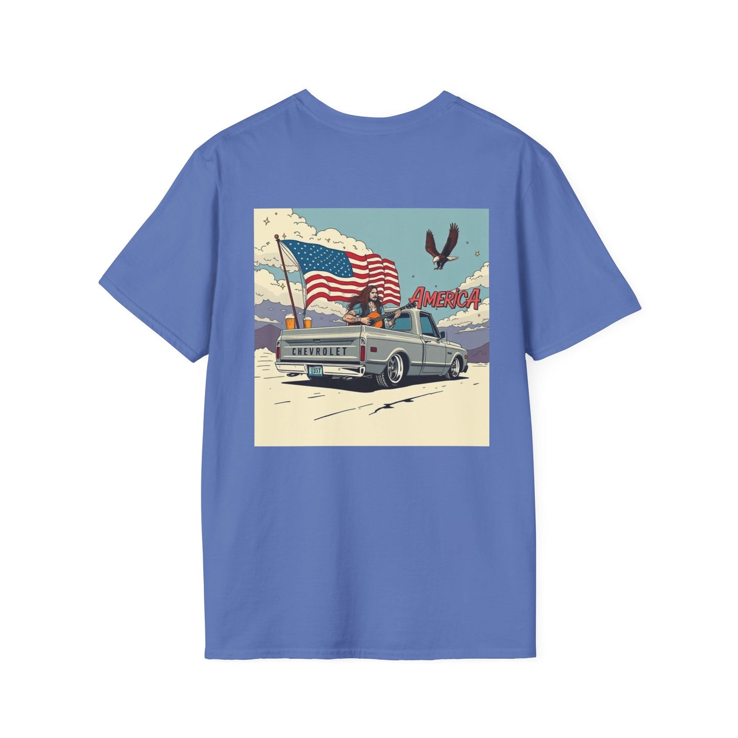 Vintage Patriotic T-Shirt for Freedom Lovers, USA Pride Tee, Casual Wear, Gift for Veterans, 4th of July, Americana Style