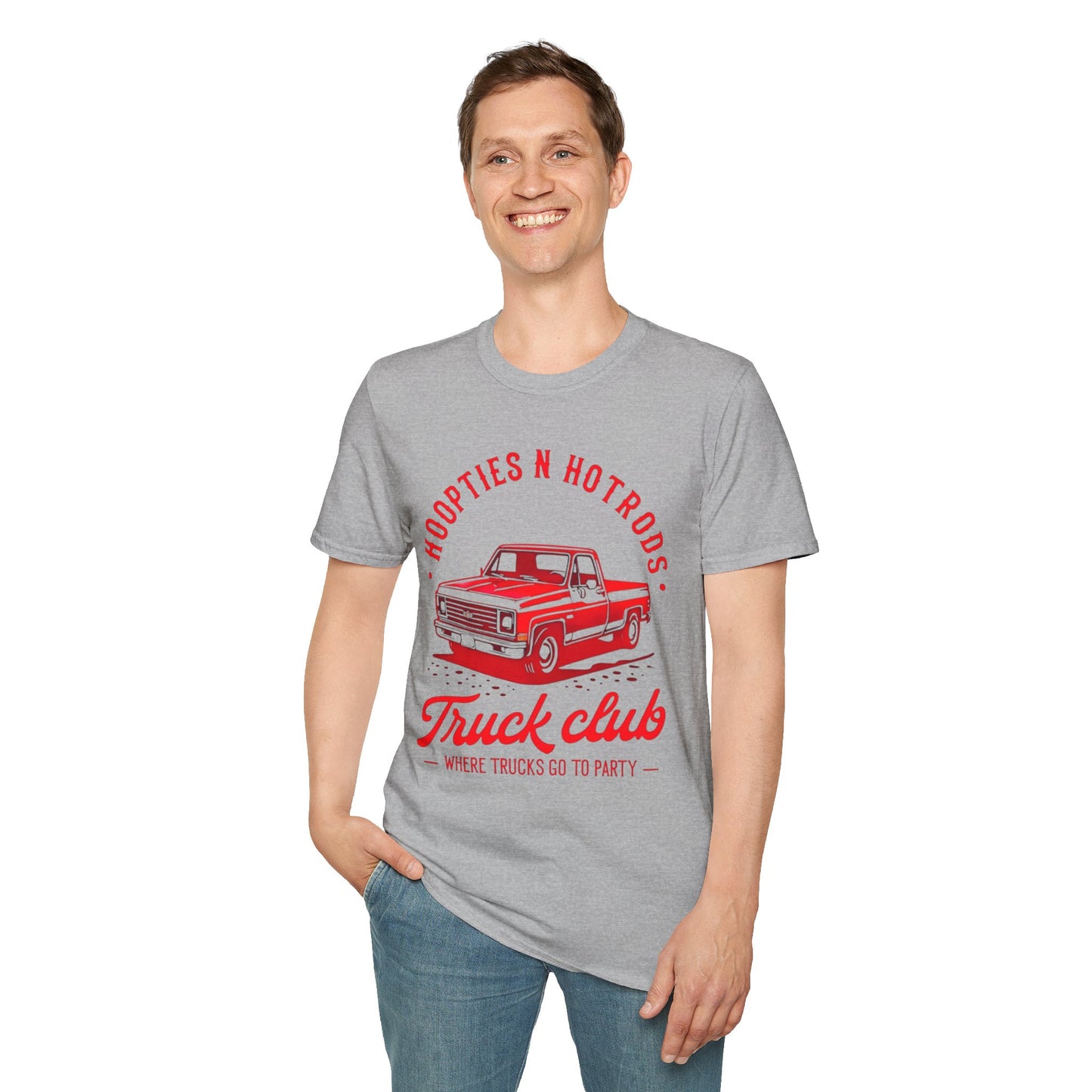 Where Trucks Go To Party Vintage Truck Club T-Shirt | Hoopties n Hotrods | Car Enthusiast Gift | Casual Wear | Truck Lover Shirt | Automotive Apparel