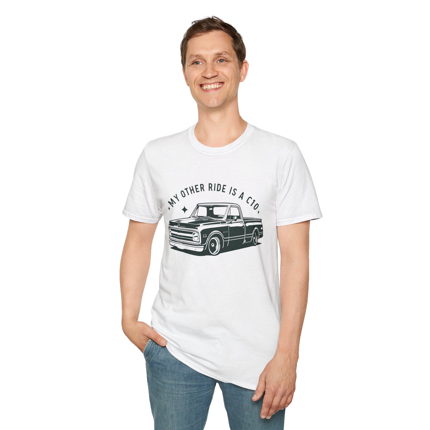 My Other Ride Is A C10, Vintage Truck Graphic T-Shirt, My Other Ride is a Classic, Gift for Car Lovers, Unisex Tee, Automotive Humor Shirt, Casual Fashion