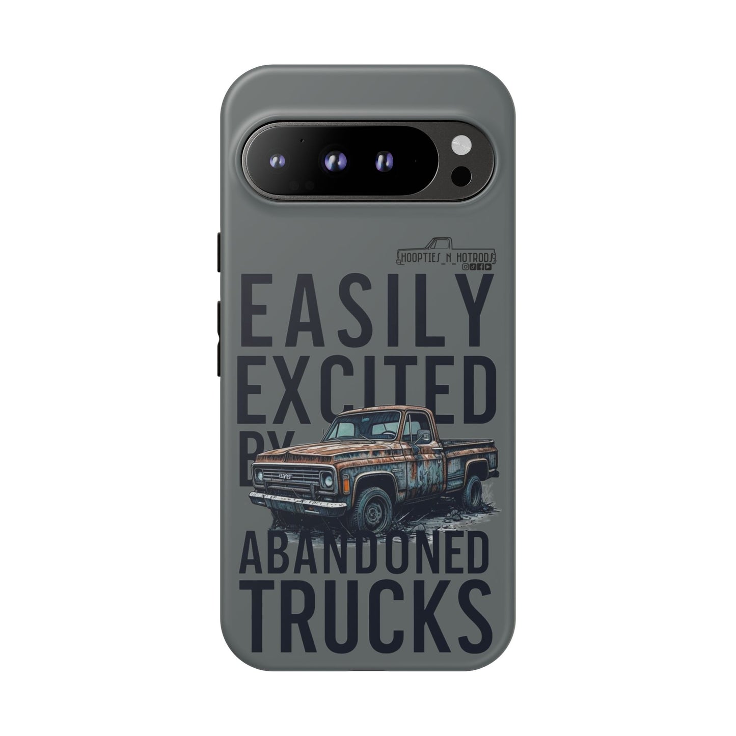 Easily Excited By Abandoned Trucks Phone Case - Easily Excited by Abandoned Trucks, Gifts for Car Lovers, Stylish Accessory, Cool Durable Covers, Unique Present