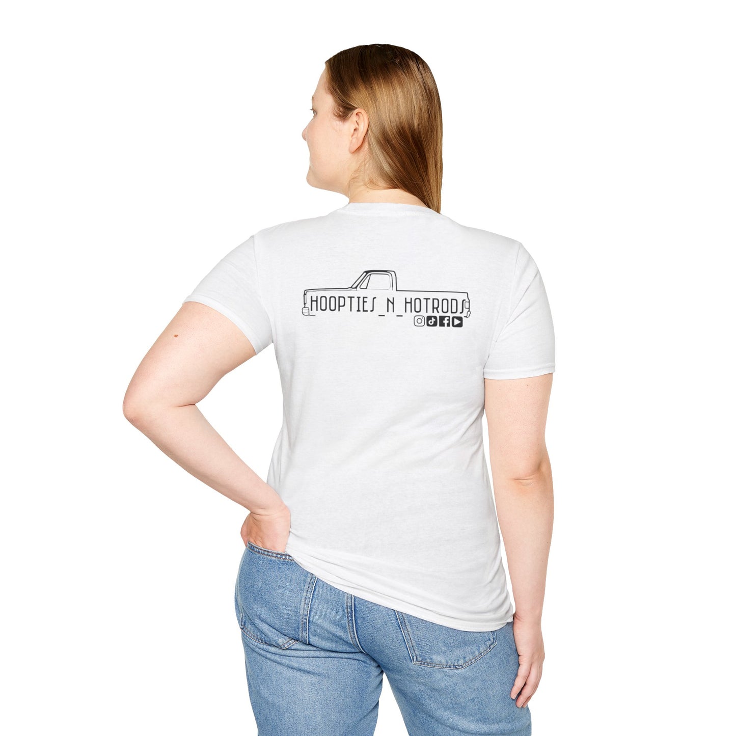 hoopties_n_hotrods Logo T-Shirt, Vintage Apparel, Classic Vehicle Shirt, Auto Lover Gift, Summer Style Tee