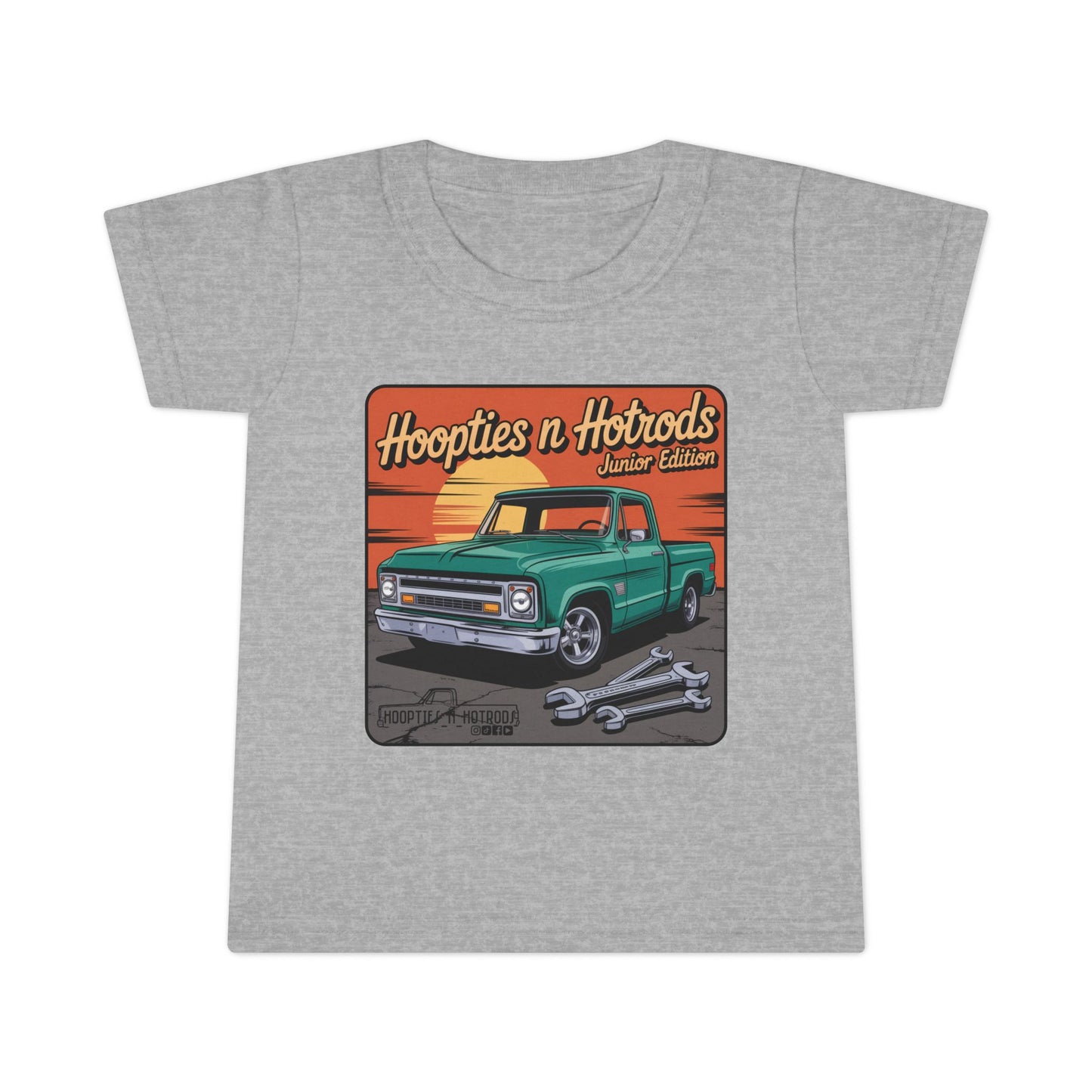 Hoopties N Hotrods Junior Edition Toddler T-Shirt, Cute Kids Tee, Automotive Gift, Car Lover Outfit, Birthday Party Clothing