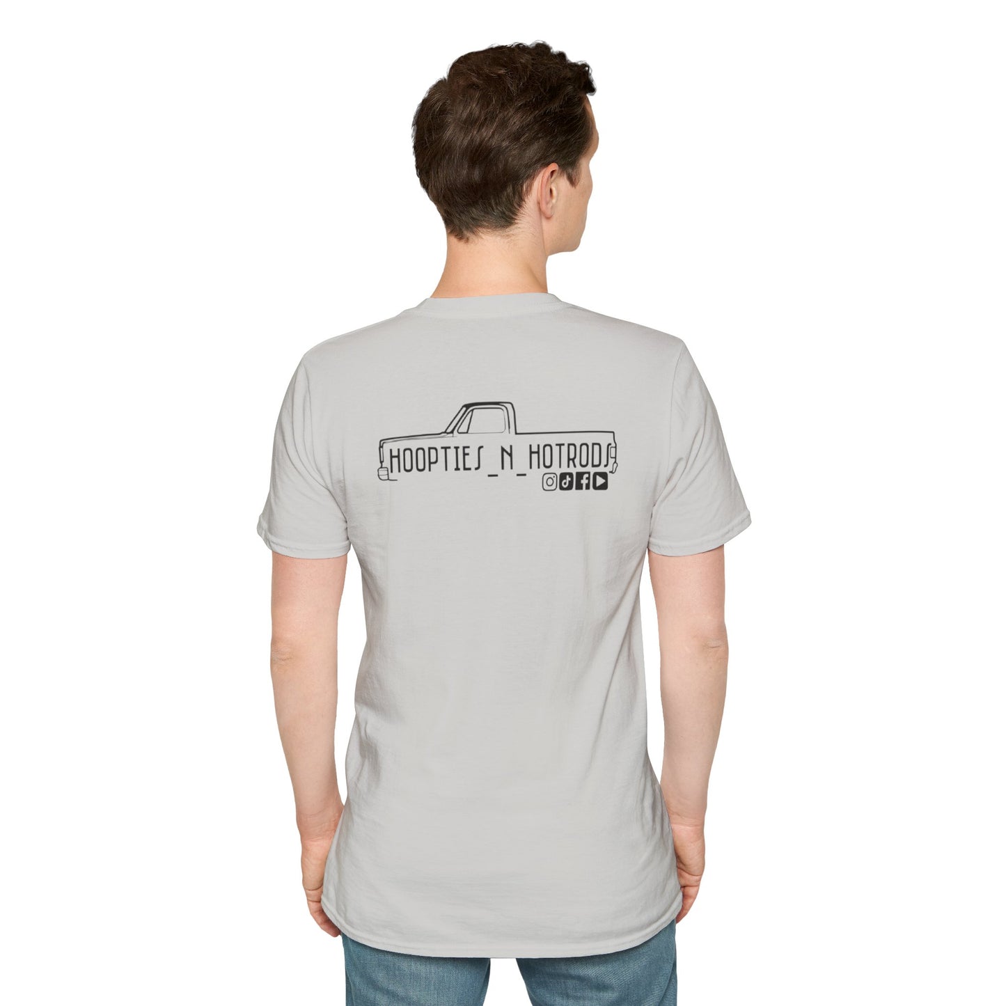 hoopties_n_hotrods Logo T-Shirt, Vintage Apparel, Classic Vehicle Shirt, Auto Lover Gift, Summer Style Tee