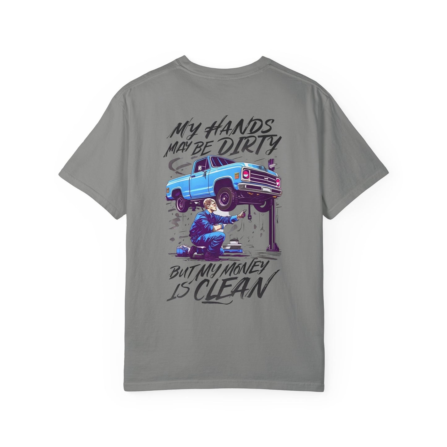 Vintage Style Mechanic T-Shirt - Unisex Garment-Dyed Tee, Automotive Gift, Fathers Day Present, DIY Enthusiast, Cool Graphic Top