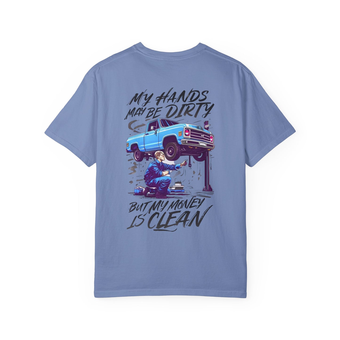 Vintage Style Mechanic T-Shirt - Unisex Garment-Dyed Tee, Automotive Gift, Fathers Day Present, DIY Enthusiast, Cool Graphic Top