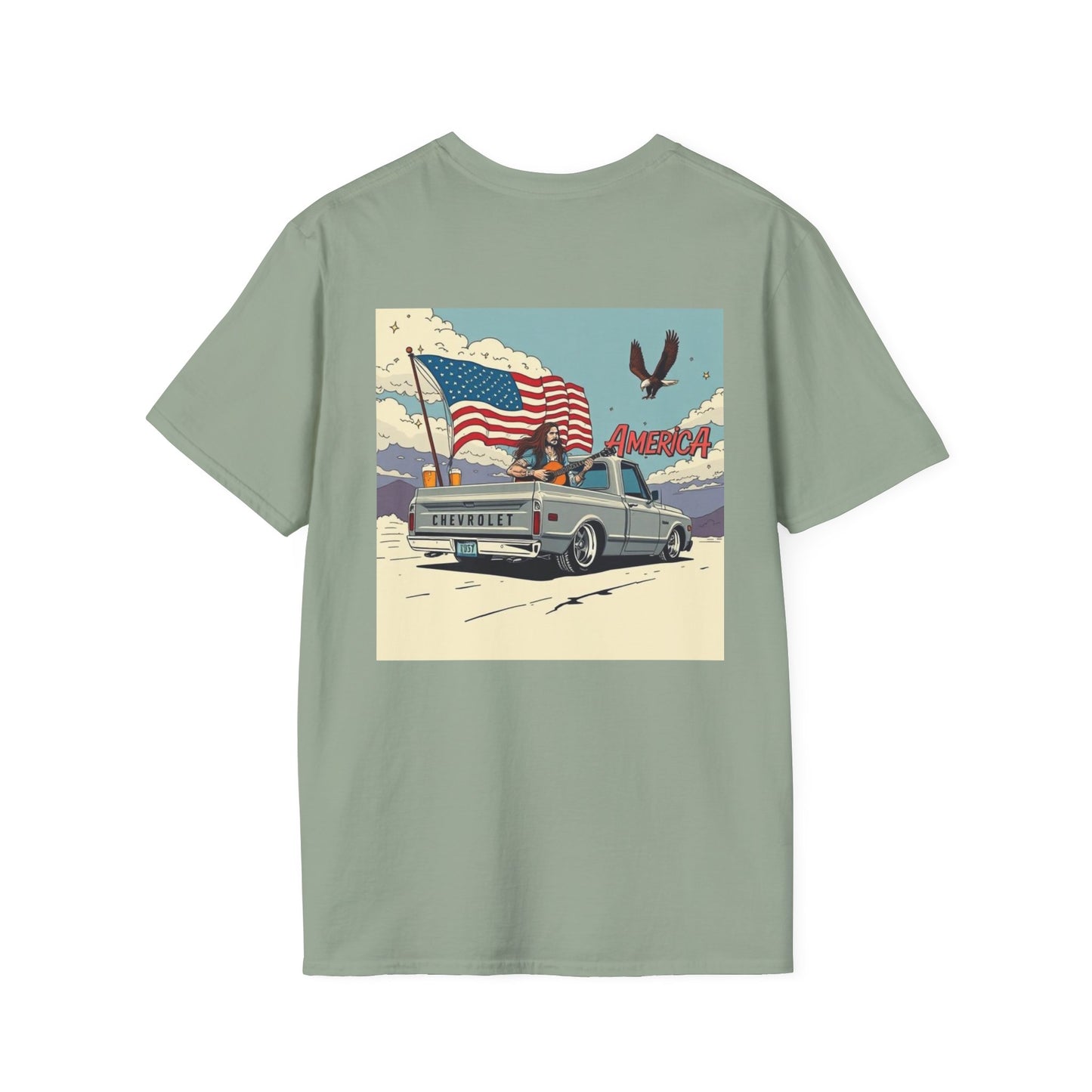 Vintage Patriotic T-Shirt for Freedom Lovers, USA Pride Tee, Casual Wear, Gift for Veterans, 4th of July, Americana Style