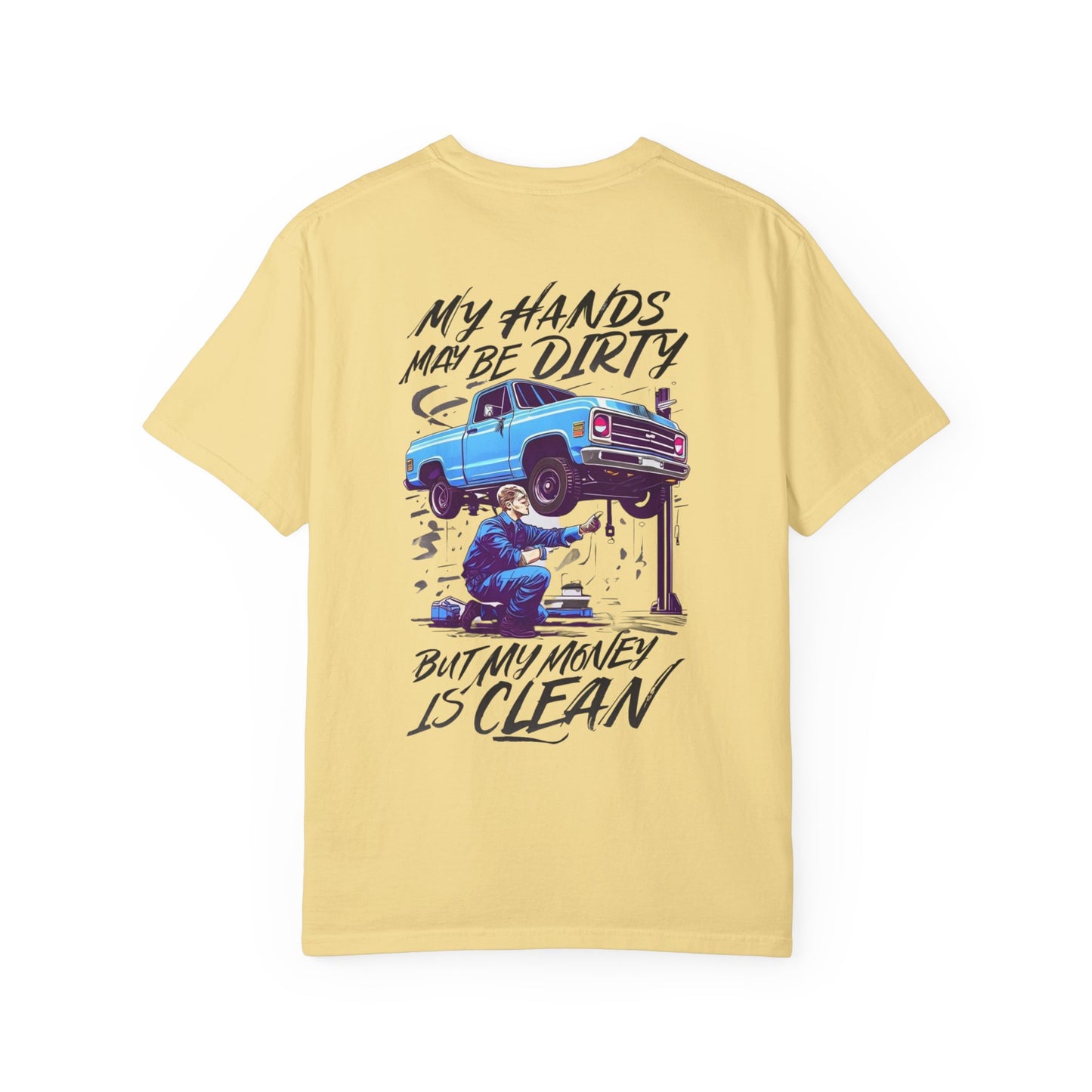Vintage Style Mechanic T-Shirt - Unisex Garment-Dyed Tee, Automotive Gift, Fathers Day Present, DIY Enthusiast, Cool Graphic Top