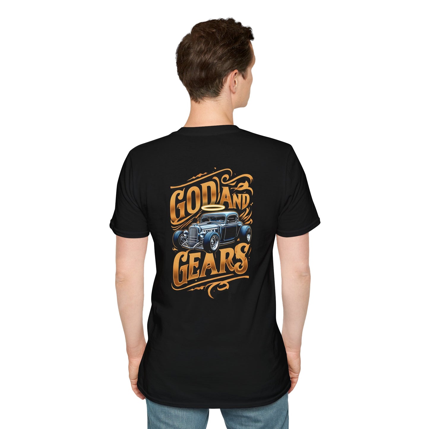 Vintage Car Graphic Tee - God and Gears Unisex T-Shirt, Perfect Gift for Car Lovers, Father's Day, Birthday, Casual Style