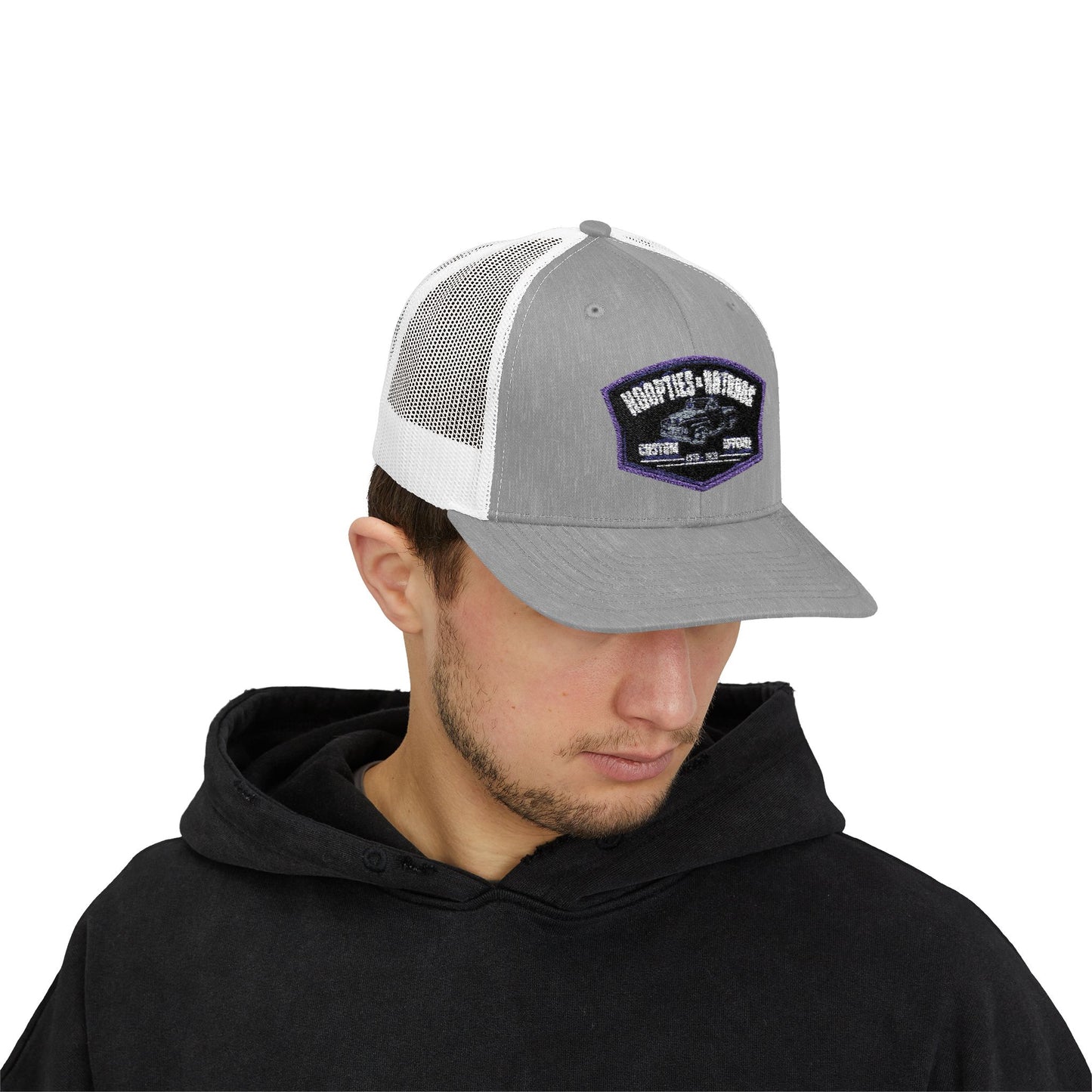 Snapback Trucker Cap w/ Hoopties N Hotrods Logo