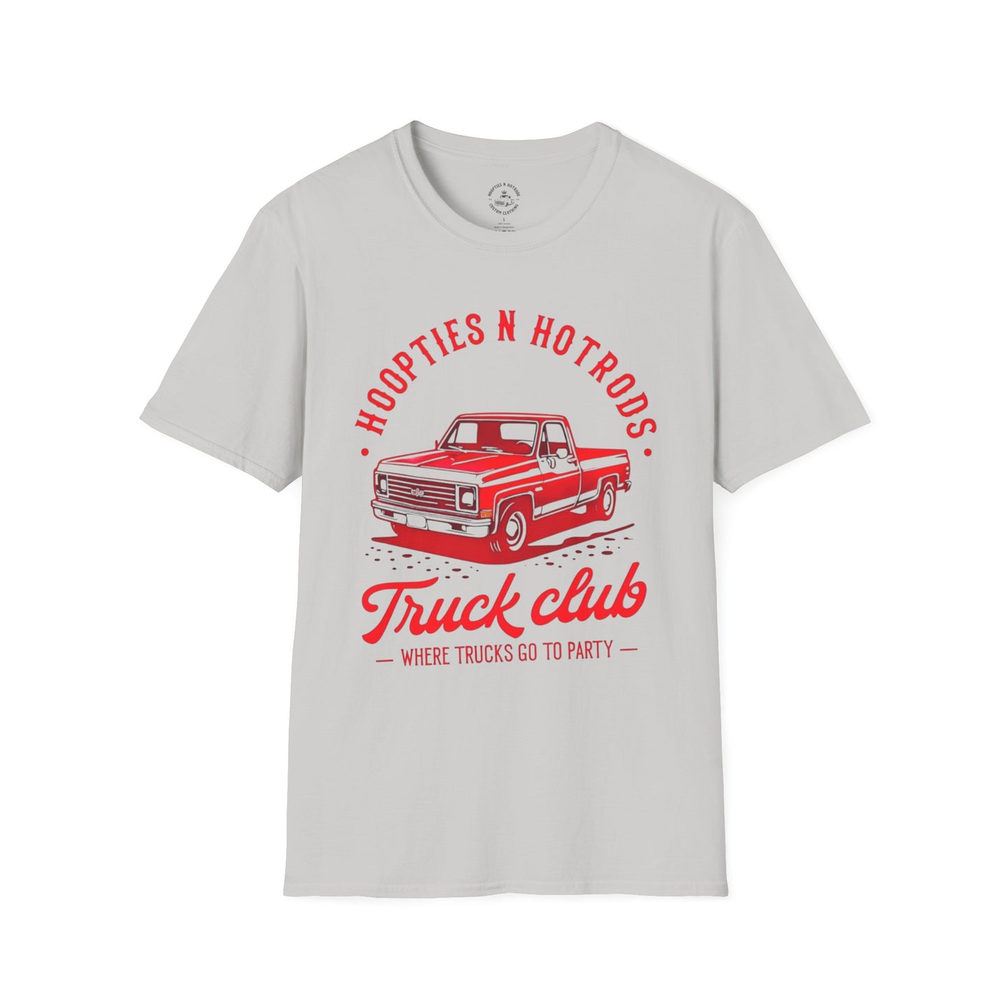 Where Trucks Go To Party Vintage Truck Club T-Shirt | Hoopties n Hotrods | Car Enthusiast Gift | Casual Wear | Truck Lover Shirt | Automotive Apparel