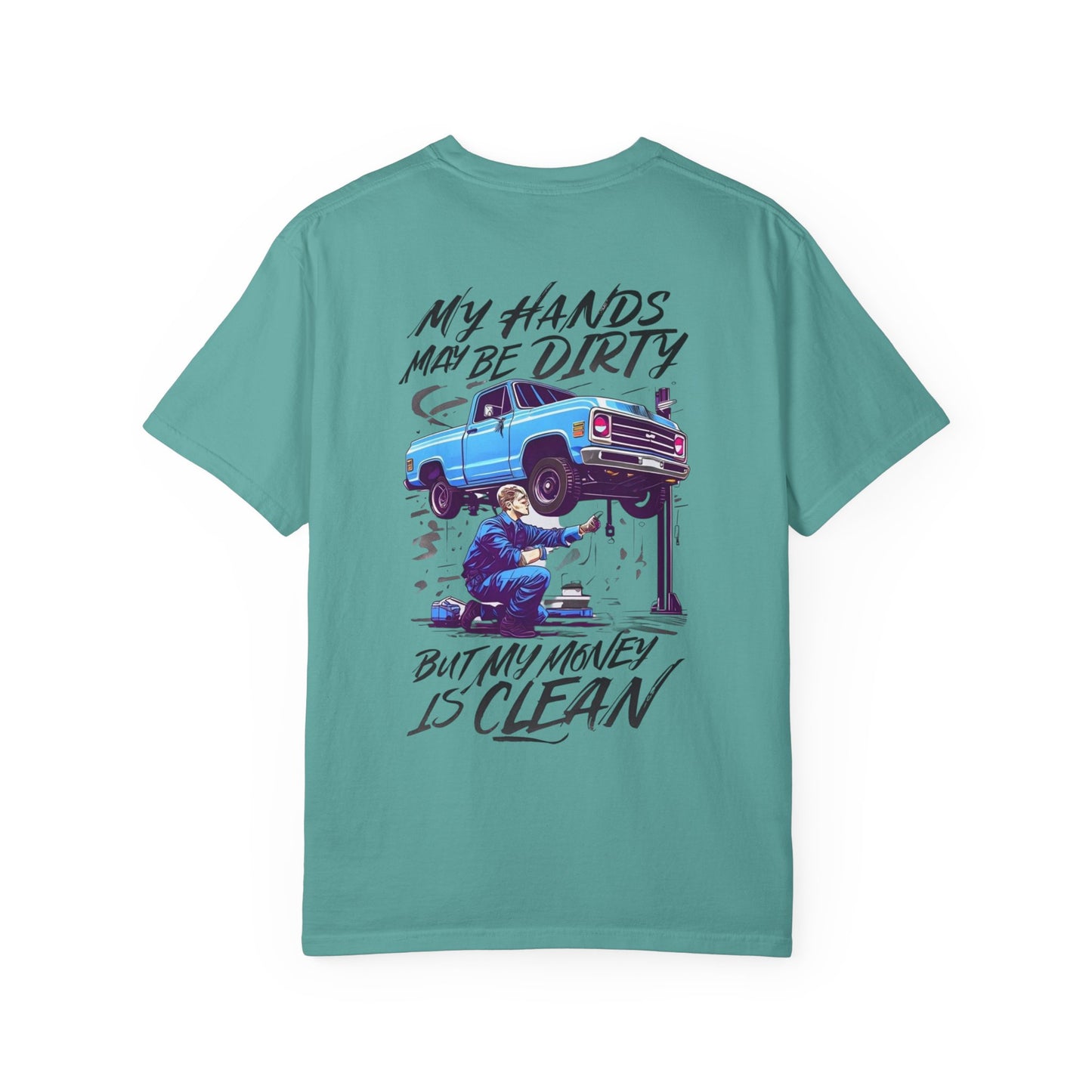 Vintage Style Mechanic T-Shirt - Unisex Garment-Dyed Tee, Automotive Gift, Fathers Day Present, DIY Enthusiast, Cool Graphic Top
