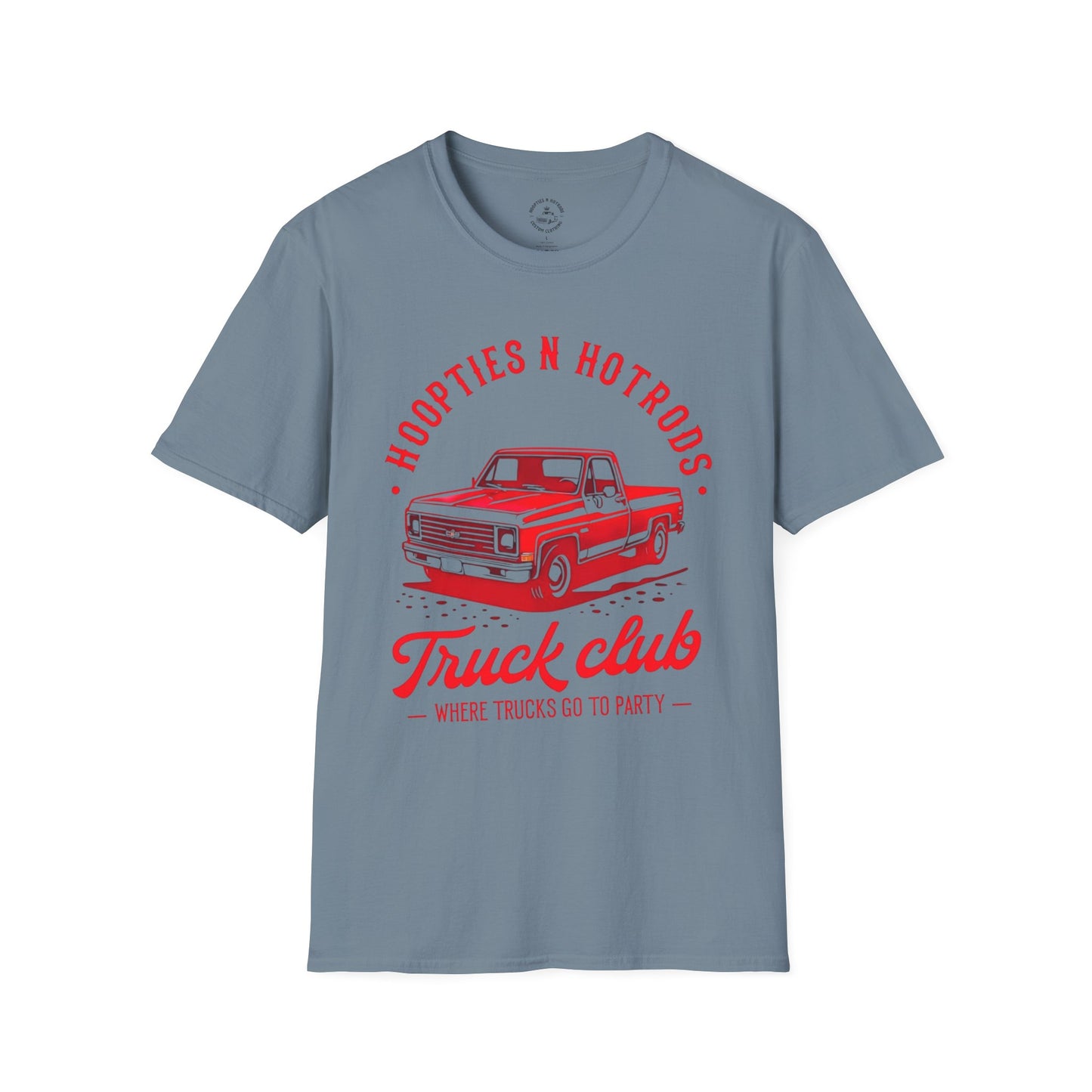 Where Trucks Go To Party Vintage Truck Club T-Shirt | Hoopties n Hotrods | Car Enthusiast Gift | Casual Wear | Truck Lover Shirt | Automotive Apparel
