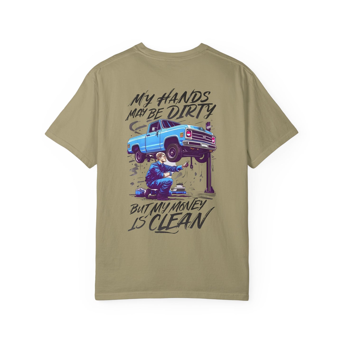Vintage Style Mechanic T-Shirt - Unisex Garment-Dyed Tee, Automotive Gift, Fathers Day Present, DIY Enthusiast, Cool Graphic Top