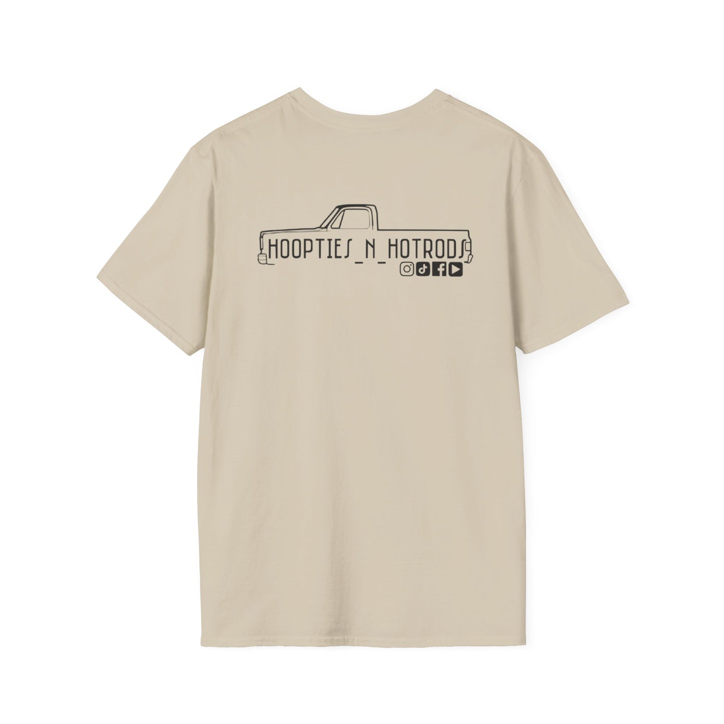 hoopties_n_hotrods Logo T-Shirt, Vintage Apparel, Classic Vehicle Shirt, Auto Lover Gift, Summer Style Tee