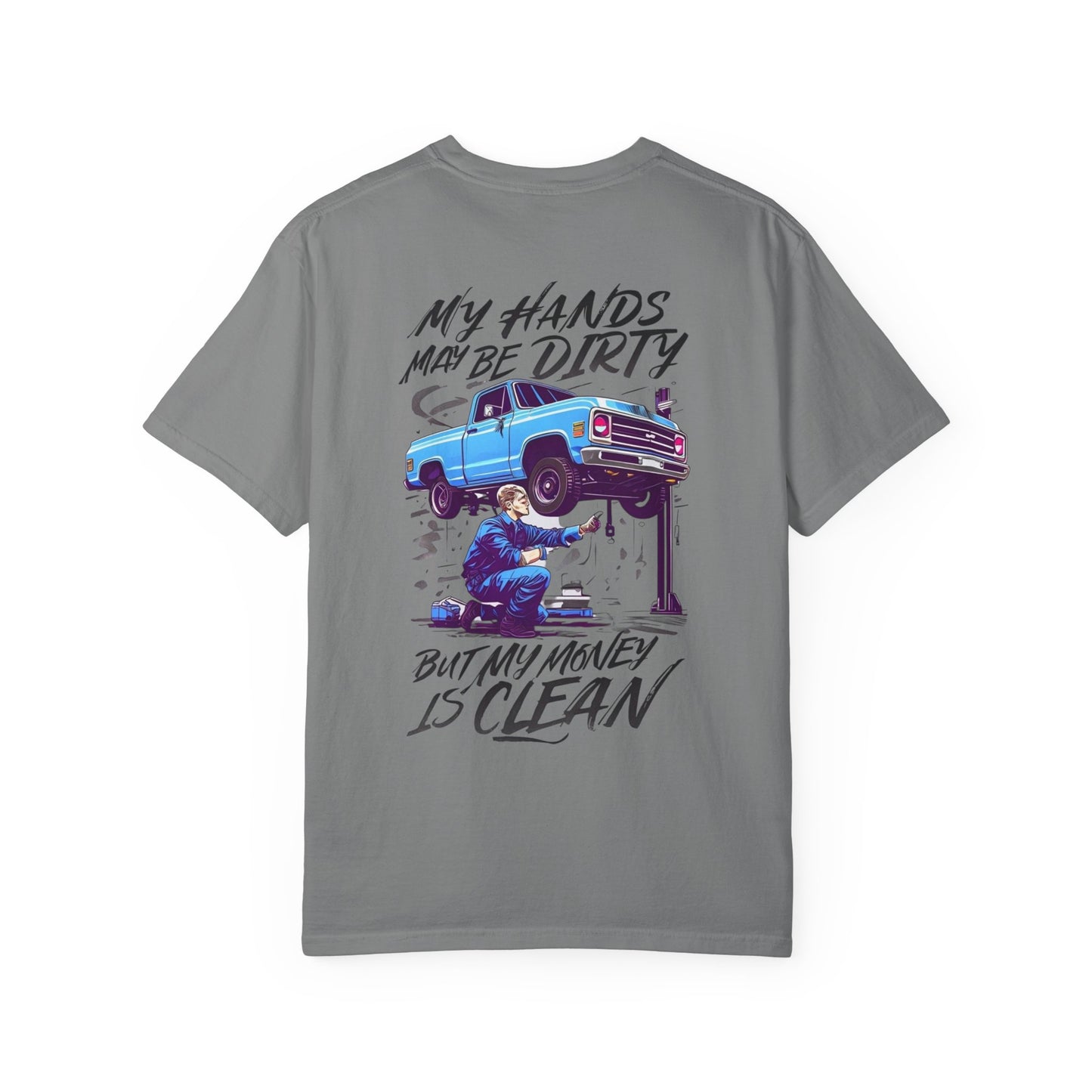 Vintage Style Mechanic T-Shirt - Unisex Garment-Dyed Tee, Automotive Gift, Fathers Day Present, DIY Enthusiast, Cool Graphic Top