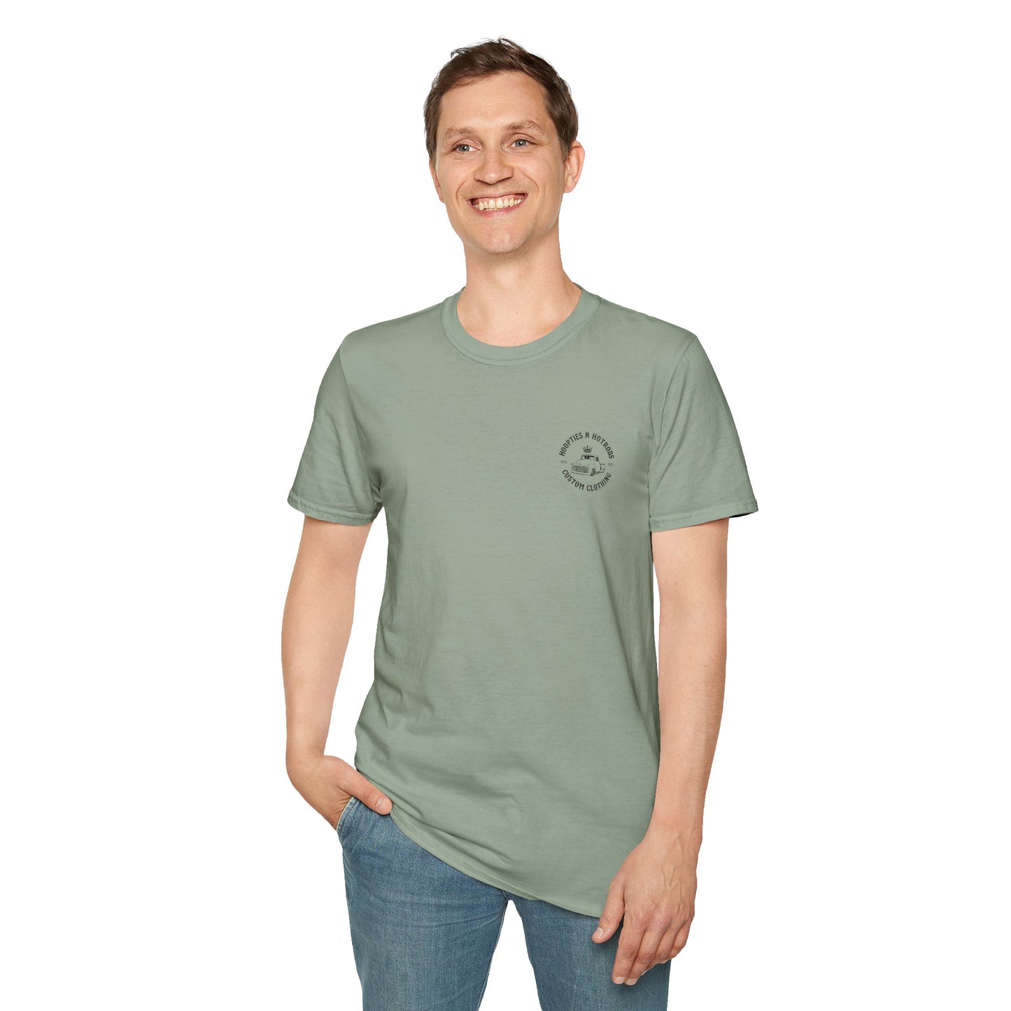 hoopties_n_hotrods Logo T-Shirt, Vintage Apparel, Classic Vehicle Shirt, Auto Lover Gift, Summer Style Tee