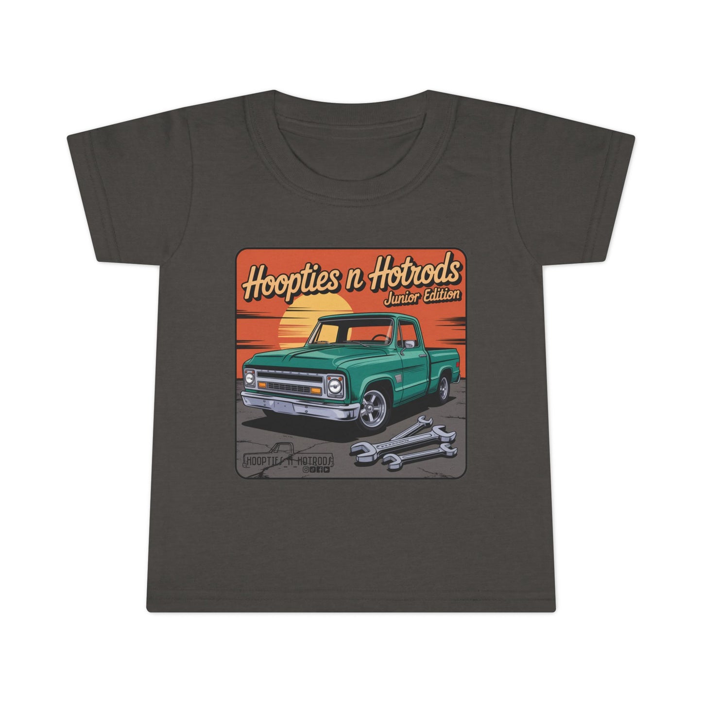 Hoopties N Hotrods Junior Edition Toddler T-Shirt, Cute Kids Tee, Automotive Gift, Car Lover Outfit, Birthday Party Clothing