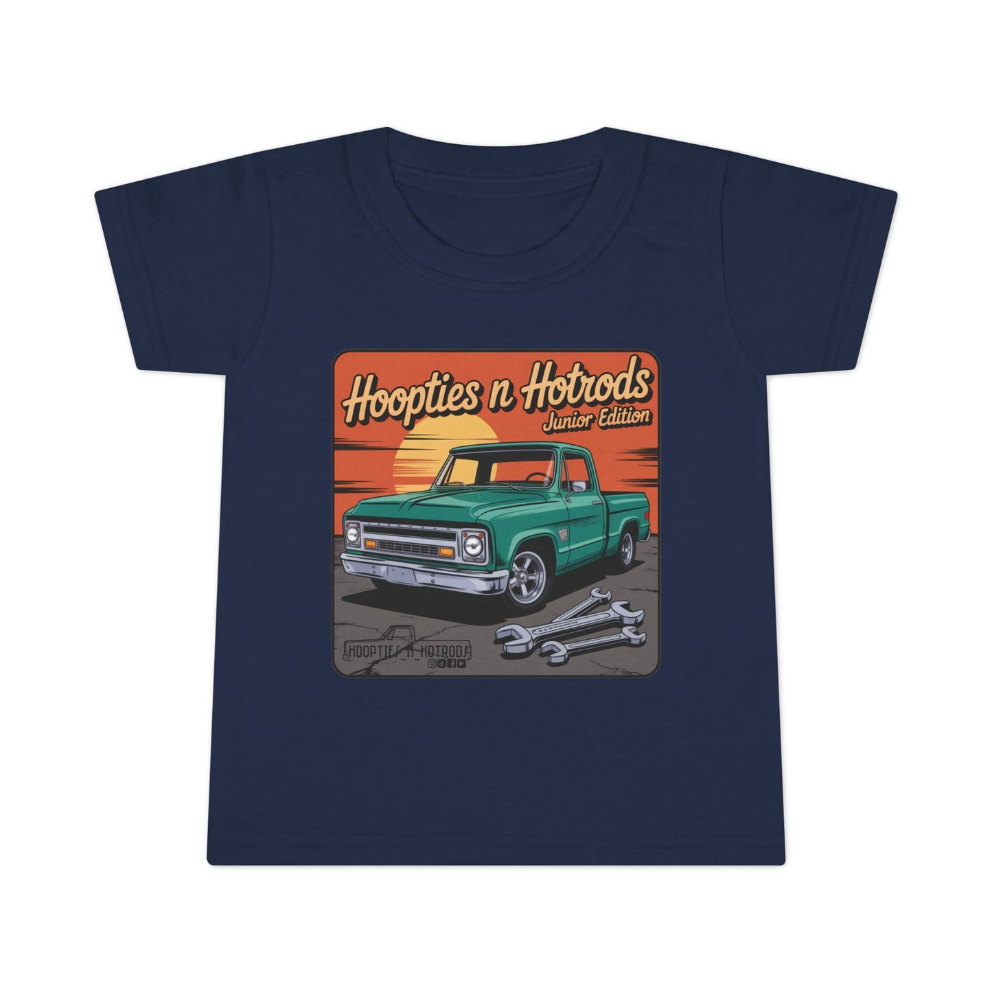 Hoopties N Hotrods Junior Edition Toddler T-Shirt, Cute Kids Tee, Automotive Gift, Car Lover Outfit, Birthday Party Clothing