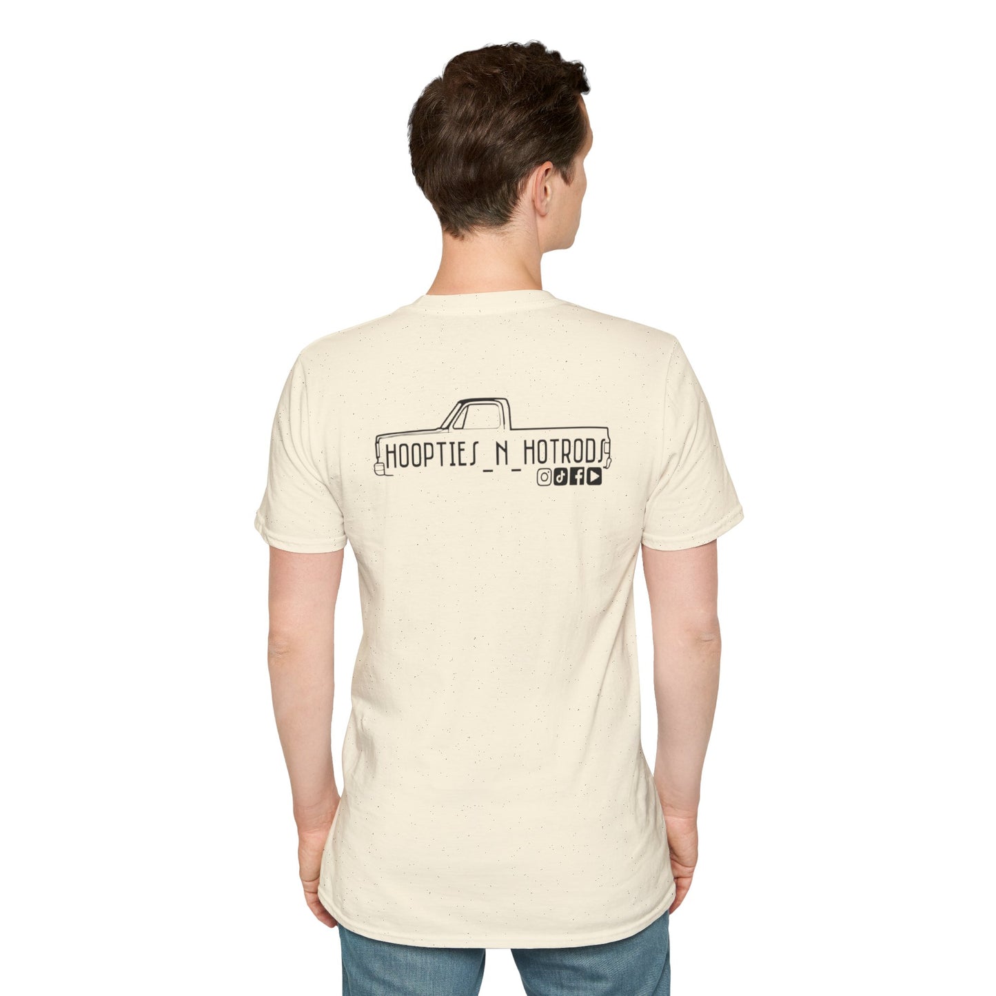 hoopties_n_hotrods Logo T-Shirt, Vintage Apparel, Classic Vehicle Shirt, Auto Lover Gift, Summer Style Tee