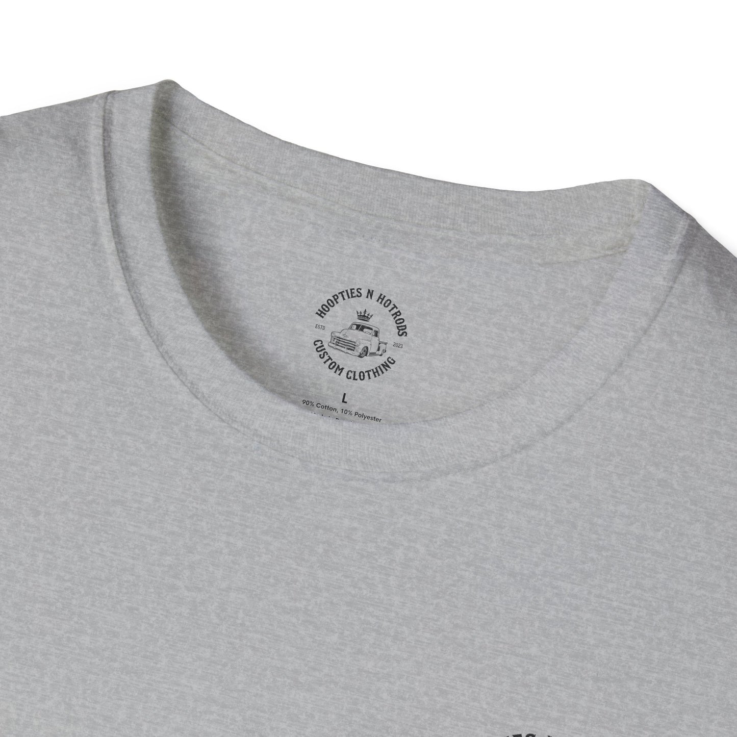 hoopties_n_hotrods Logo T-Shirt, Vintage Apparel, Classic Vehicle Shirt, Auto Lover Gift, Summer Style Tee