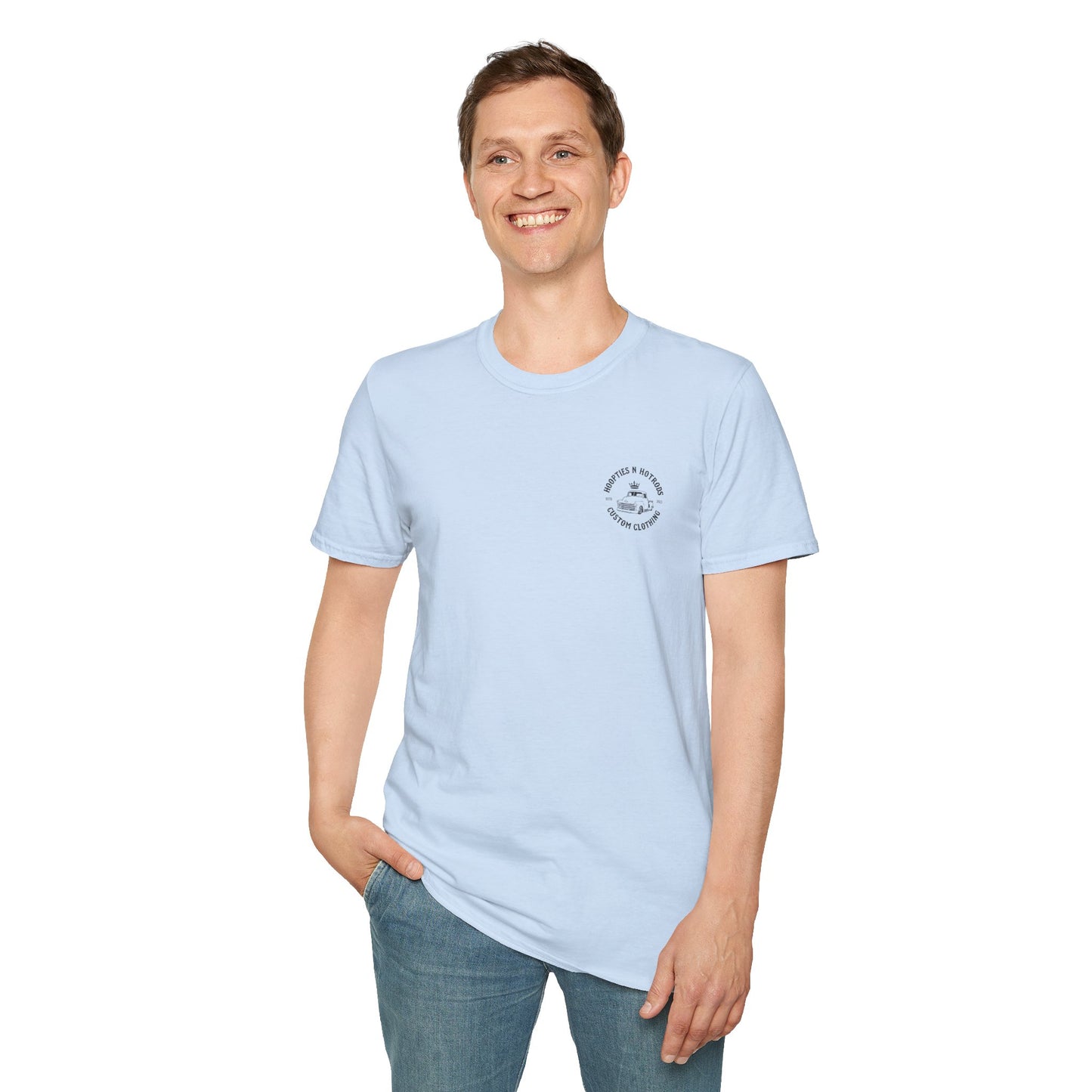 hoopties_n_hotrods Logo T-Shirt, Vintage Apparel, Classic Vehicle Shirt, Auto Lover Gift, Summer Style Tee
