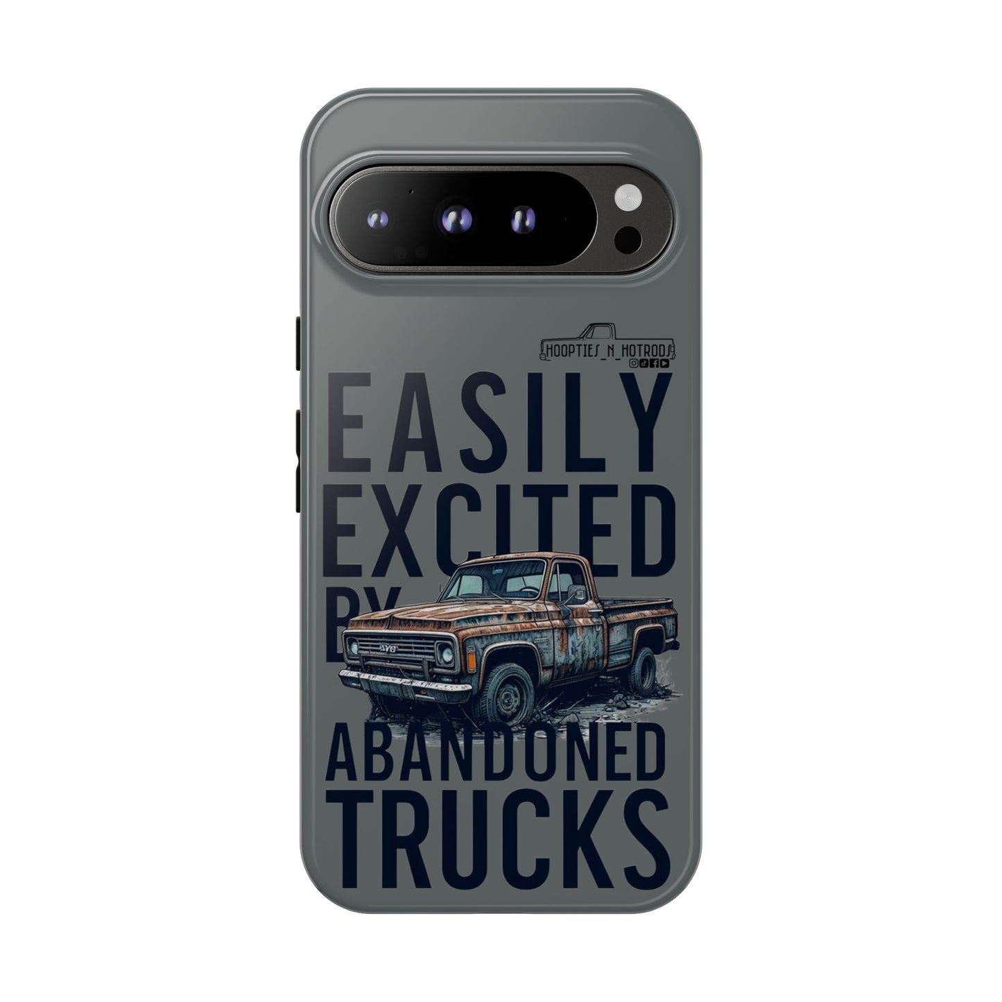 Easily Excited By Abandoned Trucks Phone Case - Easily Excited by Abandoned Trucks, Gifts for Car Lovers, Stylish Accessory, Cool Durable Covers, Unique Present