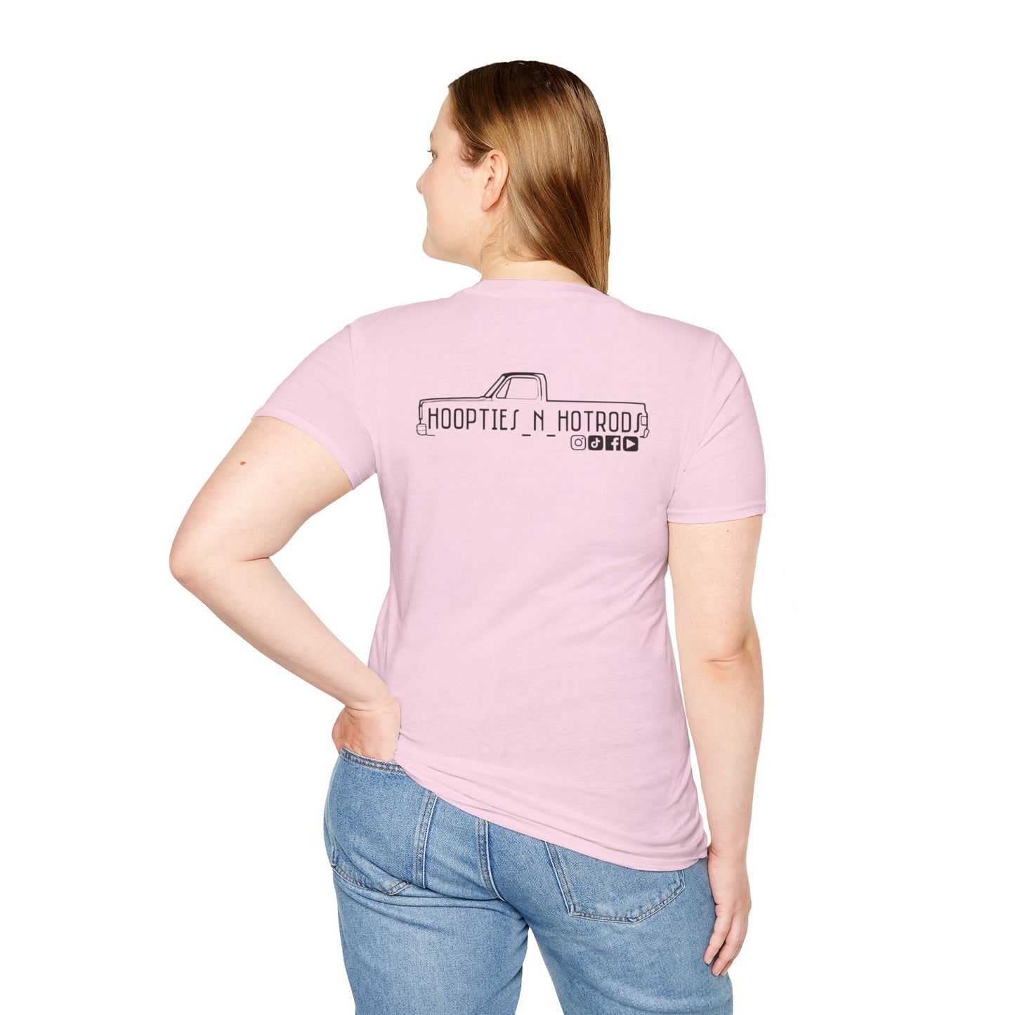 hoopties_n_hotrods Logo T-Shirt, Vintage Apparel, Classic Vehicle Shirt, Auto Lover Gift, Summer Style Tee