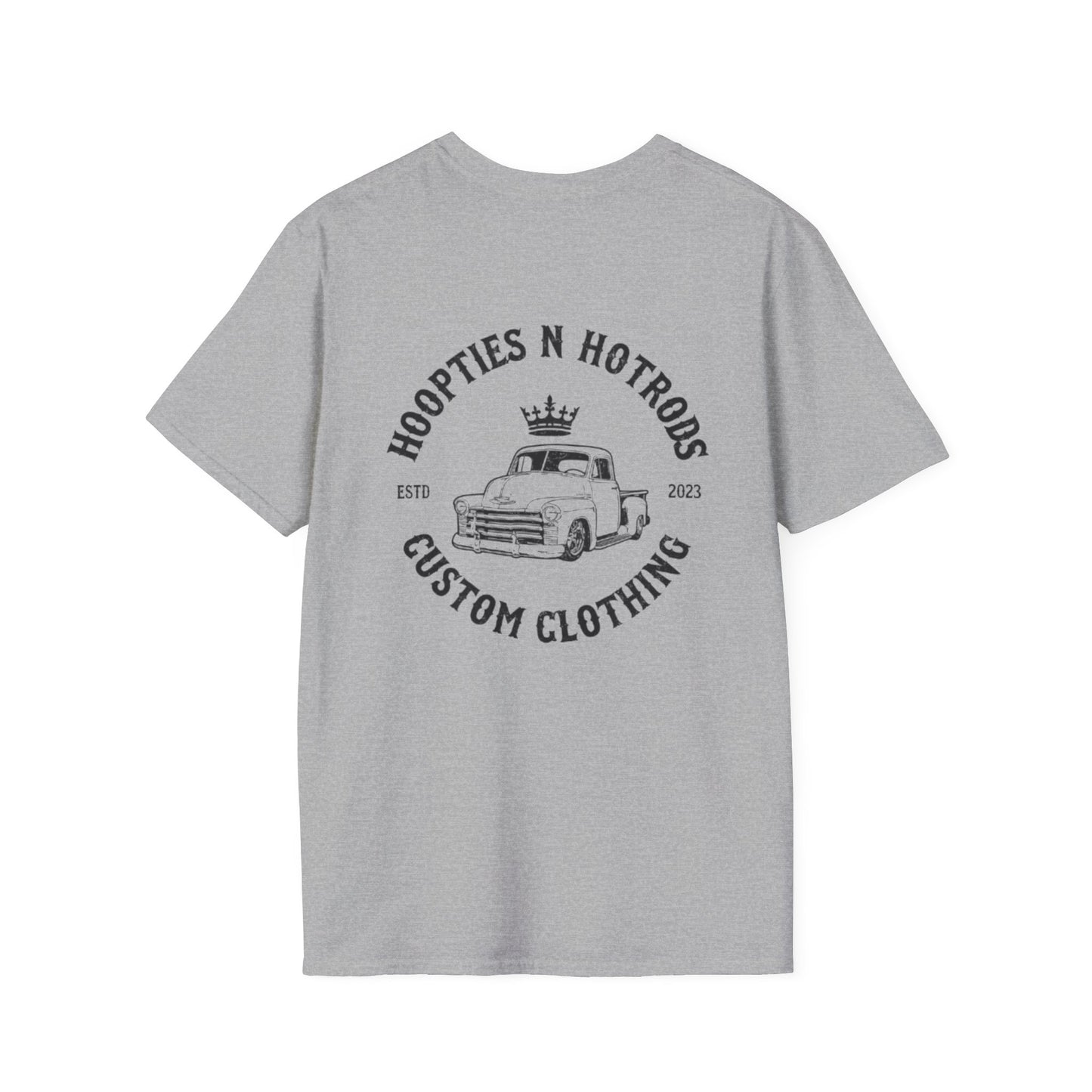 Hoopties N Hotrods Custom Clothing Logo, Softstyle Tee, Gift for Auto Lovers, Vintage Style Graphic Shirt, Unisex [...]