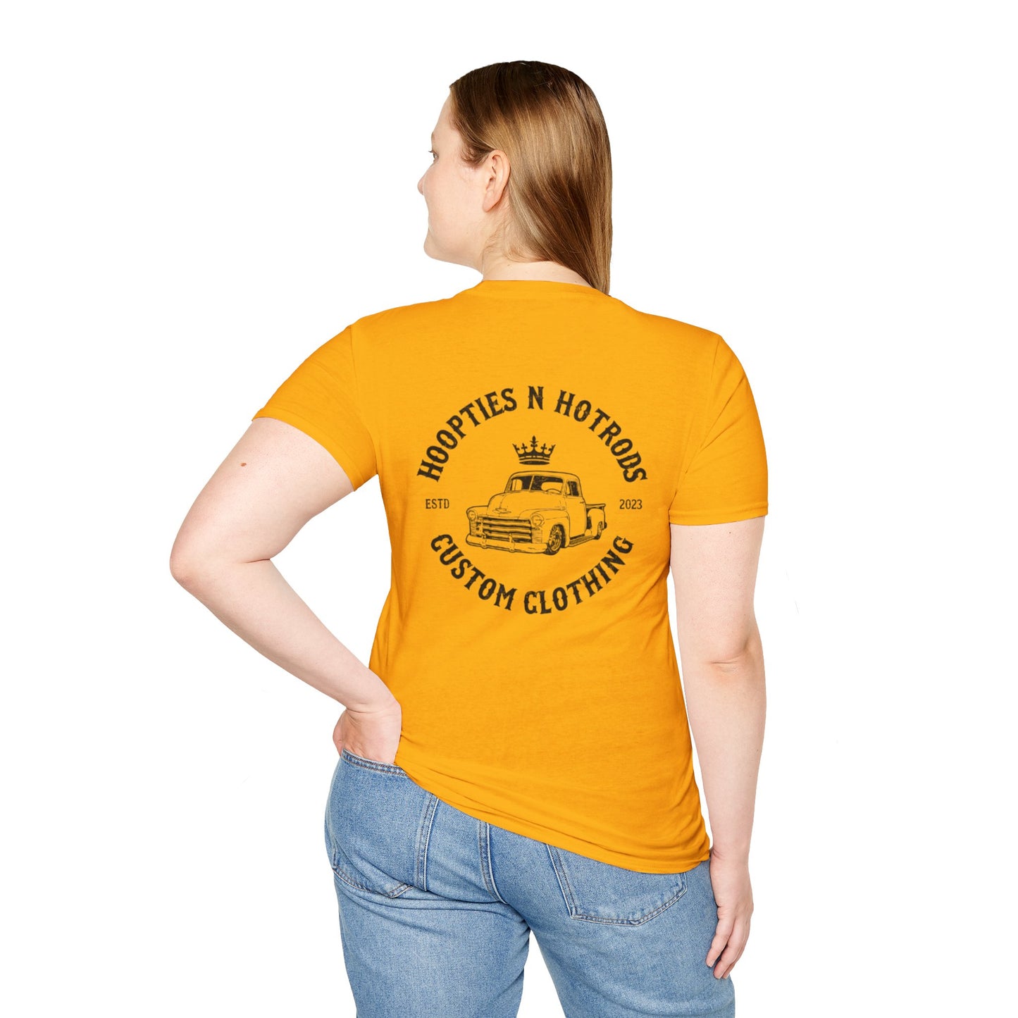 Hoopties N Hotrods Custom Clothing Logo, Softstyle Tee, Gift for Auto Lovers, Vintage Style Graphic Shirt, Unisex [...]