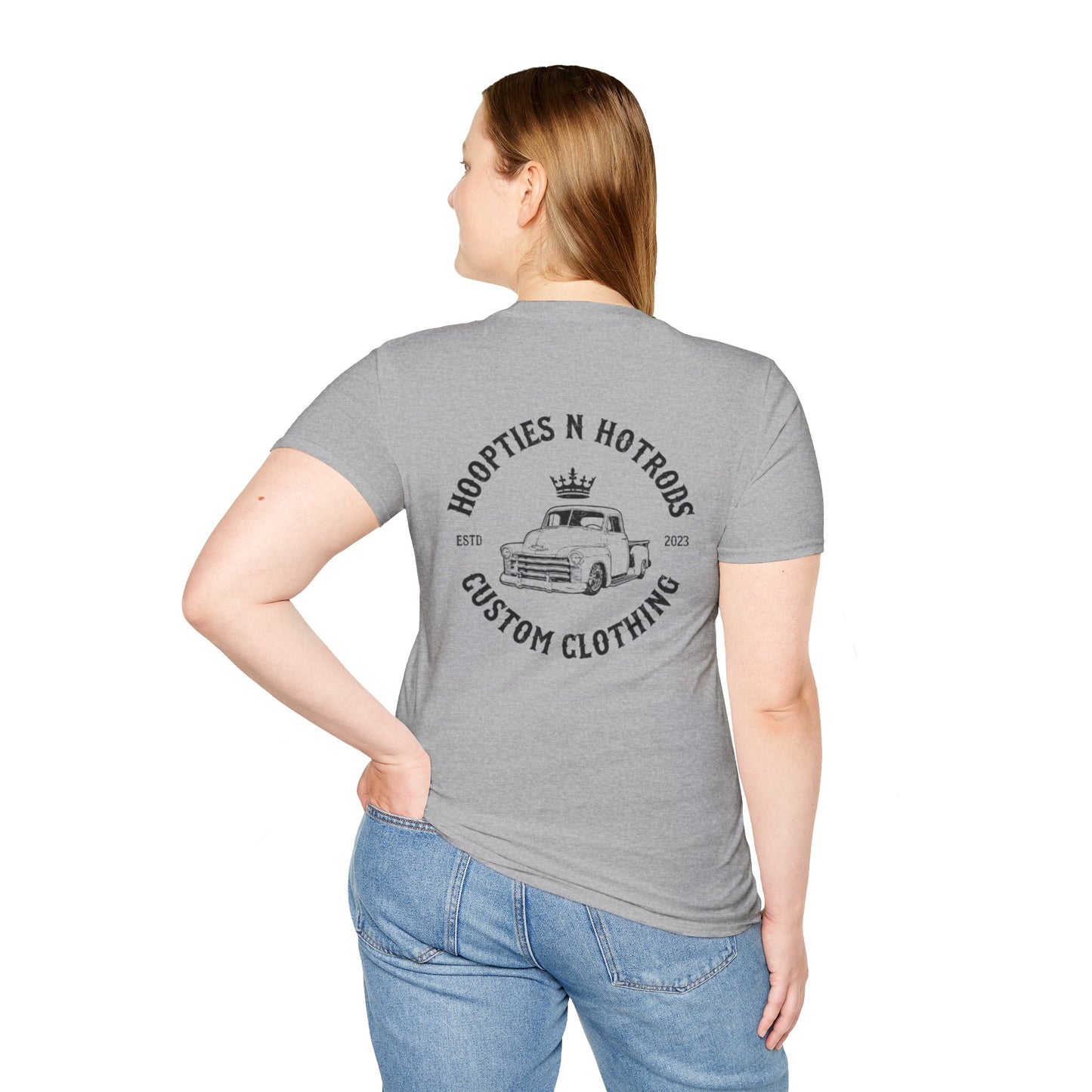 Hoopties N Hotrods Custom Clothing Logo, Softstyle Tee, Gift for Auto Lovers, Vintage Style Graphic Shirt, Unisex [...]