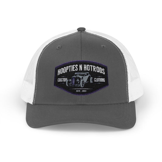 Snapback Trucker Cap w/ Hoopties N Hotrods Logo