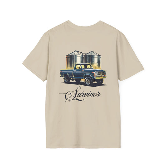 Vintage Survivor Truck Unisex T-Shirt, Casual Graphic Tee for Farmers, Gift for Truck Lovers, Country Life Apparel, Everyday Wear, [...]