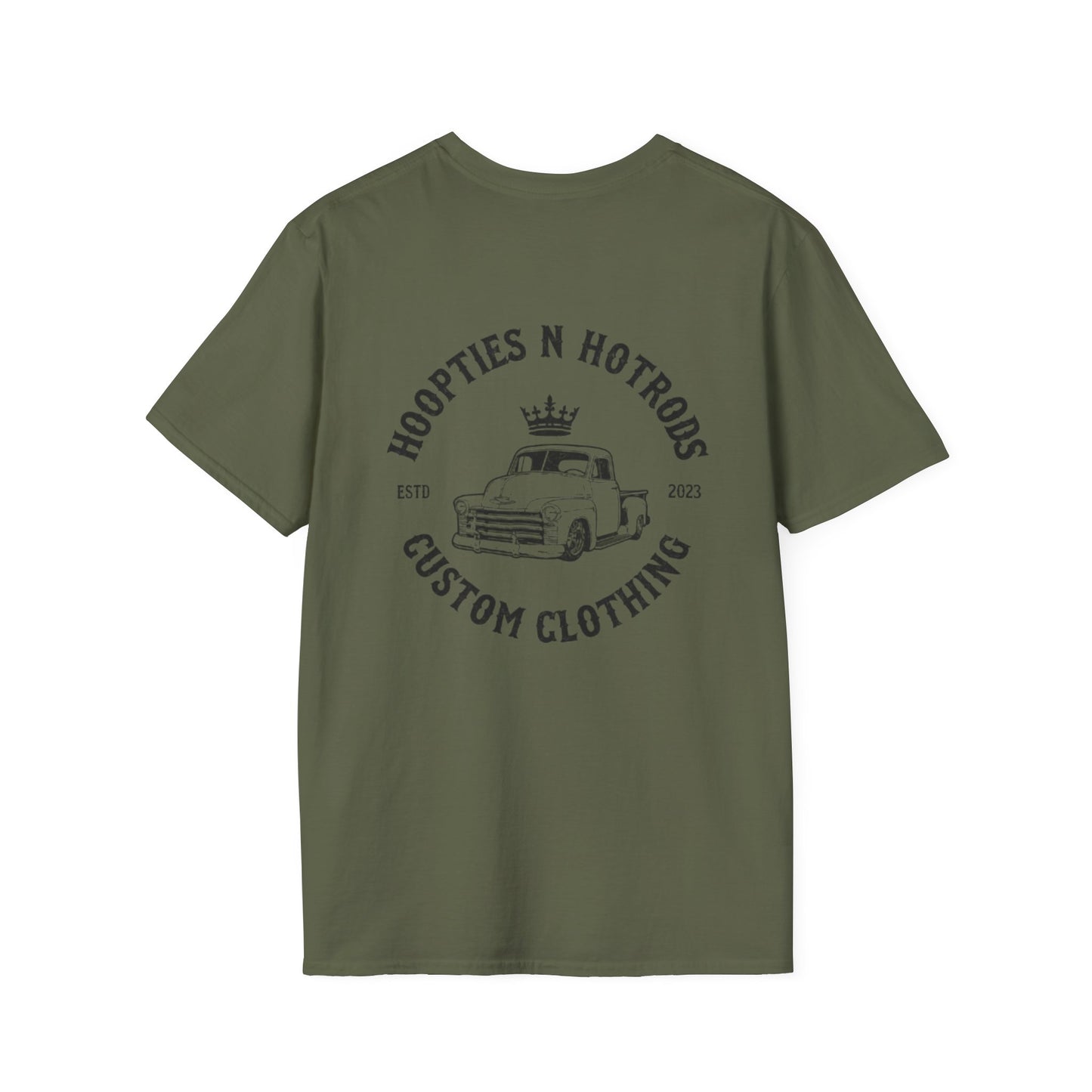 Hoopties N Hotrods Custom Clothing Logo, Softstyle Tee, Gift for Auto Lovers, Vintage Style Graphic Shirt, Unisex [...]