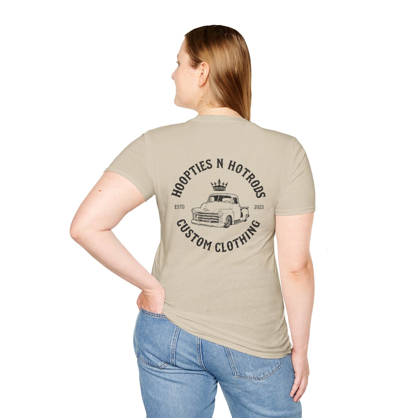 Hoopties N Hotrods Custom Clothing Logo, Softstyle Tee, Gift for Auto Lovers, Vintage Style Graphic Shirt, Unisex [...]