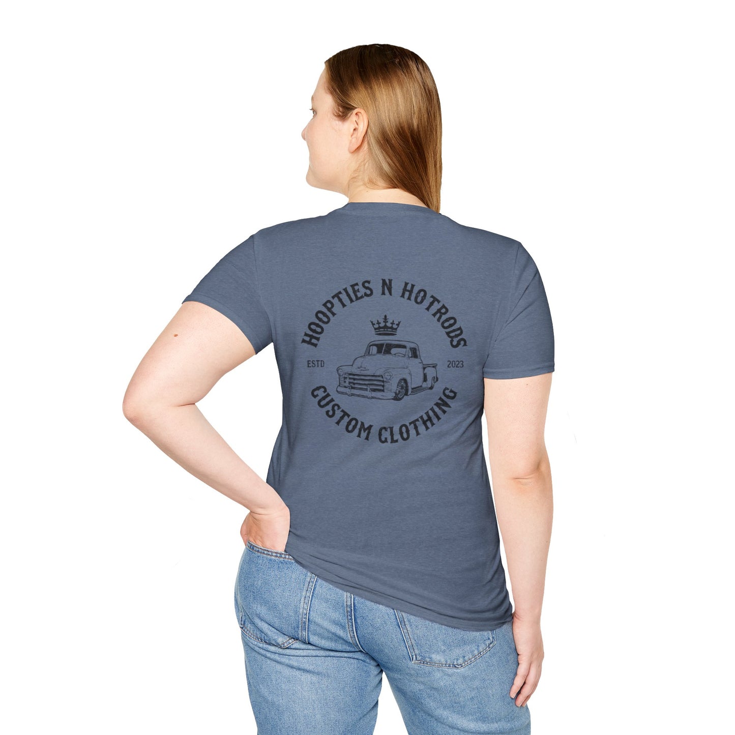 Hoopties N Hotrods Custom Clothing Logo, Softstyle Tee, Gift for Auto Lovers, Vintage Style Graphic Shirt, Unisex [...]