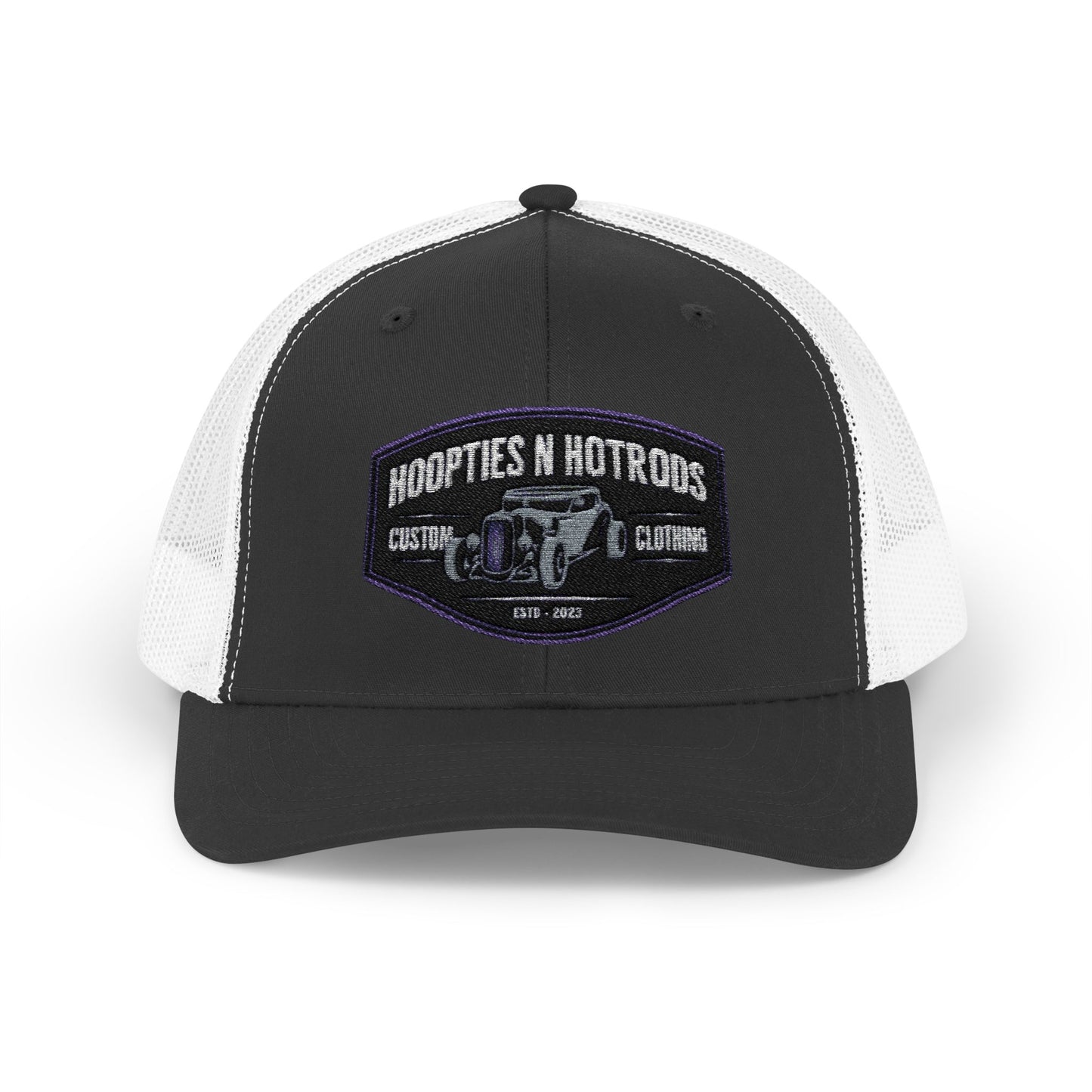 Snapback Trucker Cap w/ Hoopties N Hotrods Logo
