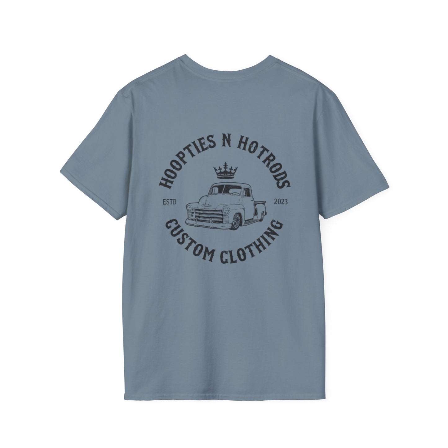 Hoopties N Hotrods Custom Clothing Logo, Softstyle Tee, Gift for Auto Lovers, Vintage Style Graphic Shirt, Unisex [...]