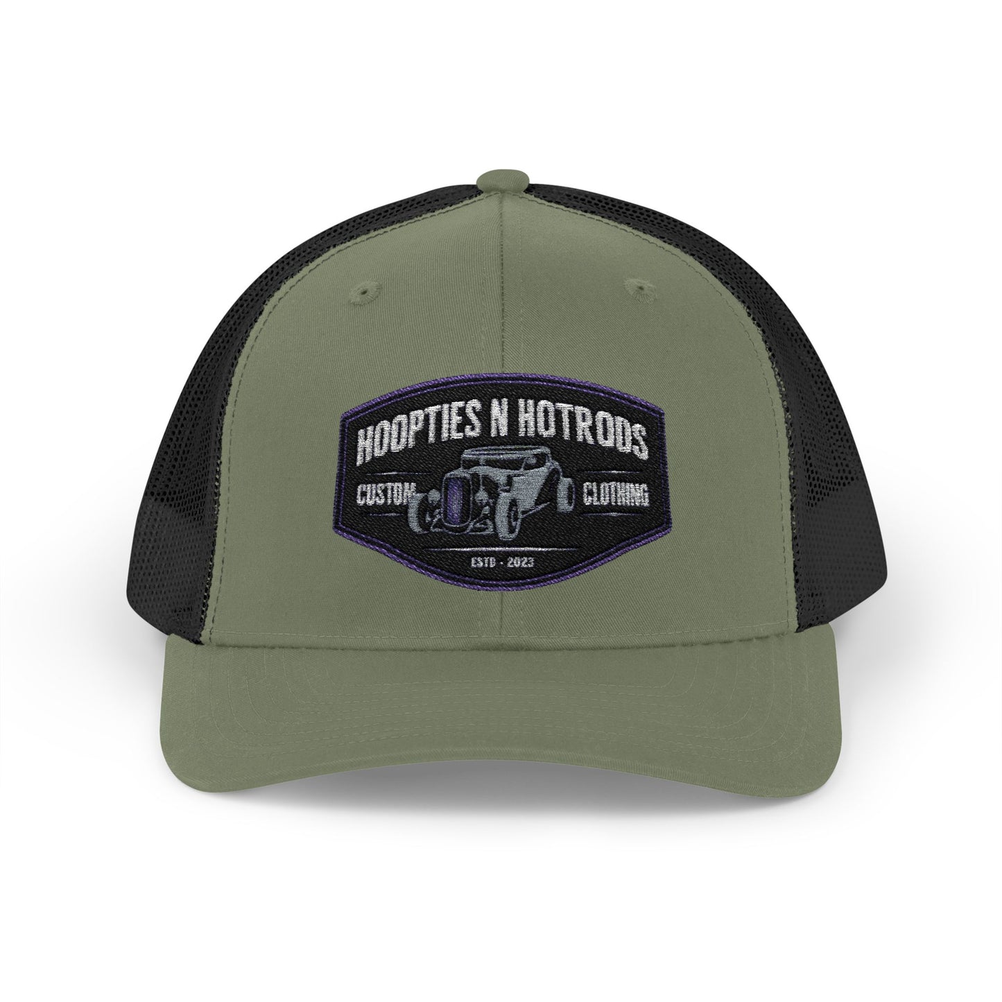 Snapback Trucker Cap w/ Hoopties N Hotrods Logo