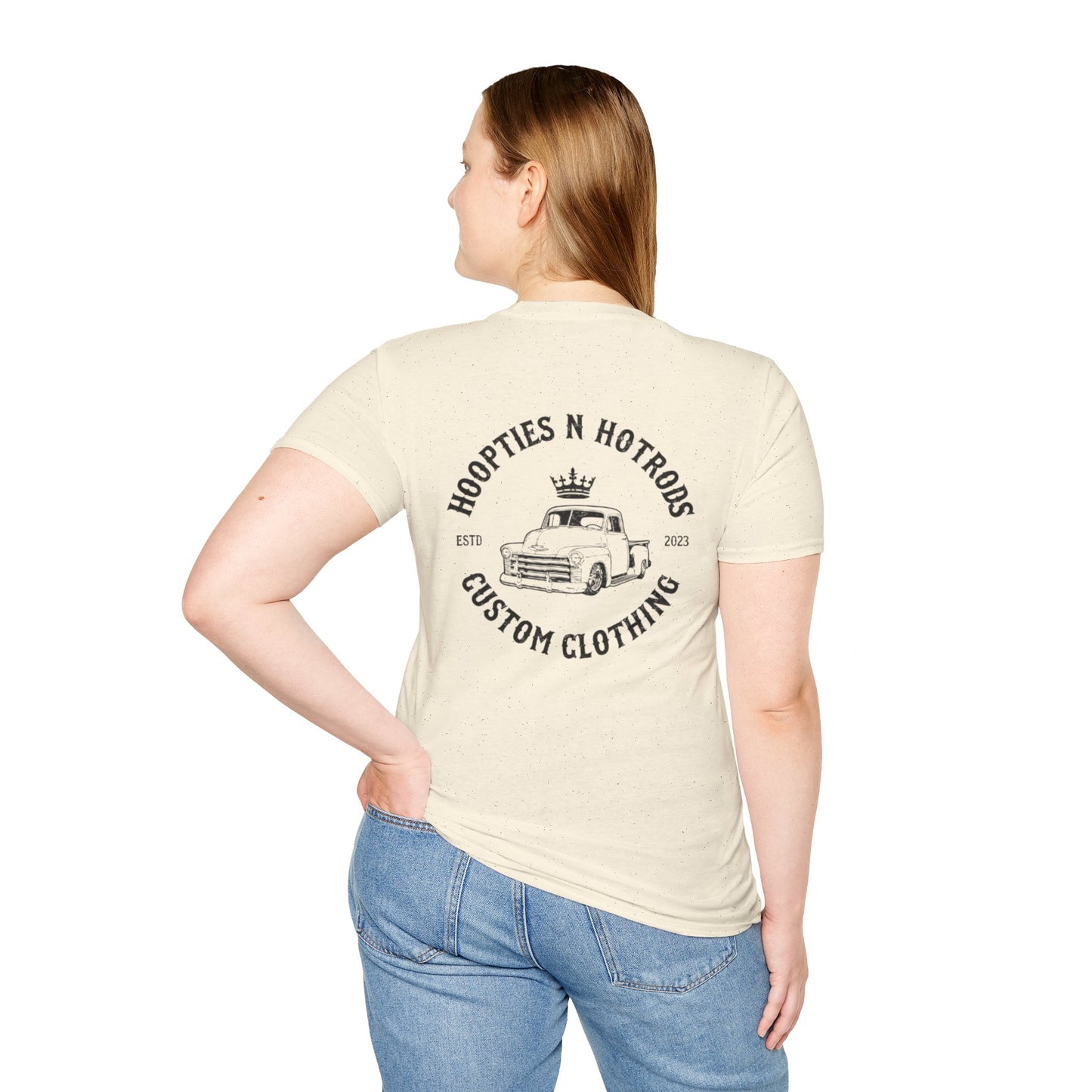 Hoopties N Hotrods Custom Clothing Logo, Softstyle Tee, Gift for Auto Lovers, Vintage Style Graphic Shirt, Unisex [...]